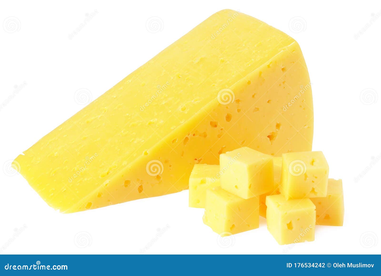 Cut of Cheese Isolated on a White Background Stock Photo Image of
