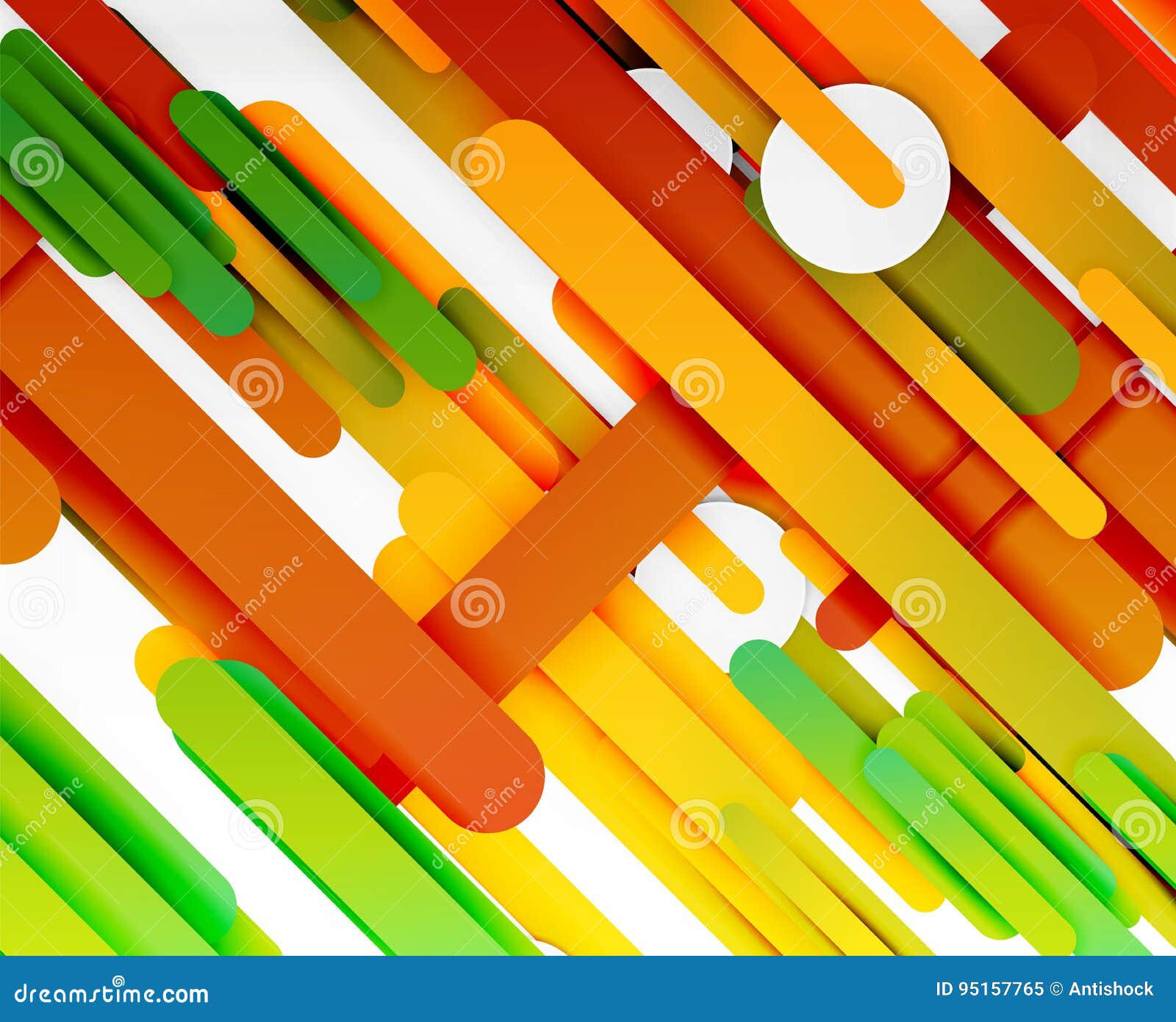 Cut 3d Paper Color Straight Lines Abstract Background Stock Vector