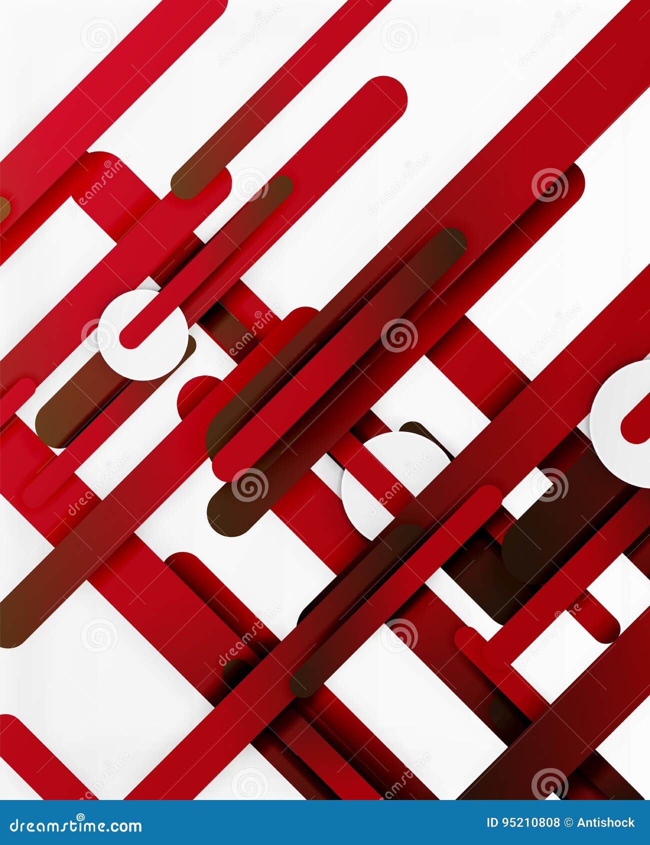 Cut 3d Paper Color Straight Lines Abstract Background Stock Vector