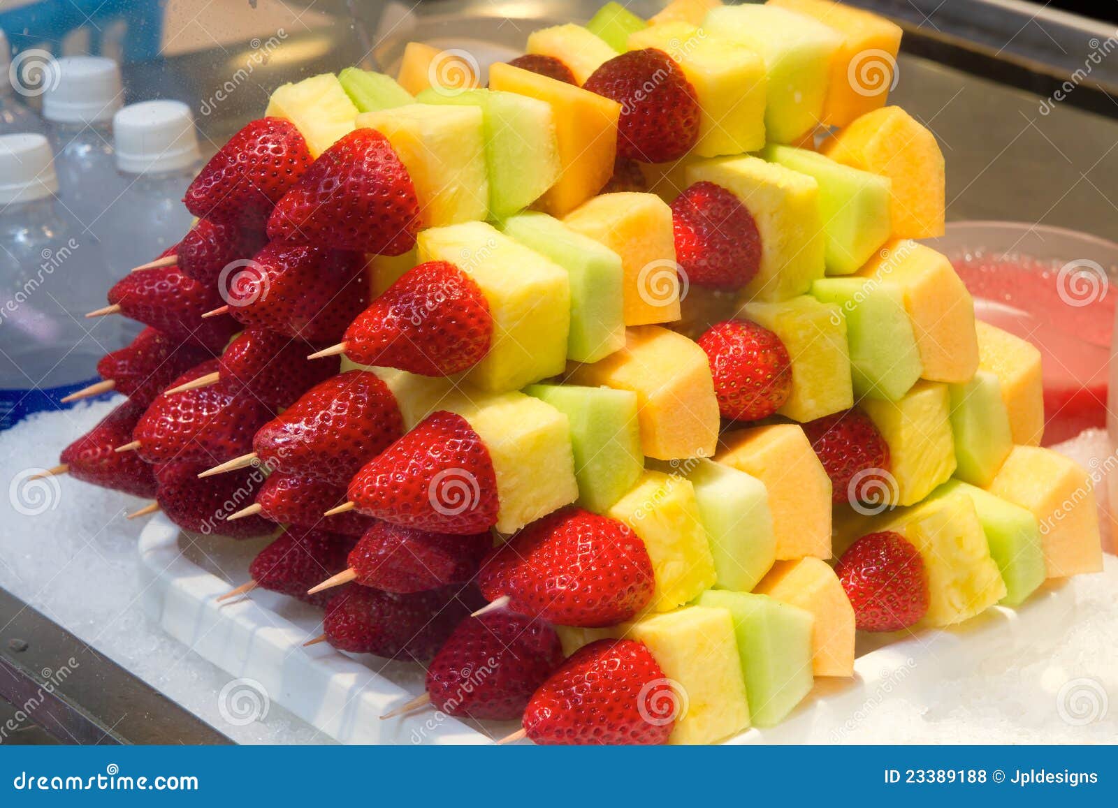 Cut Fruits with Strawberries and Melons Stock Photo Image of honeydew