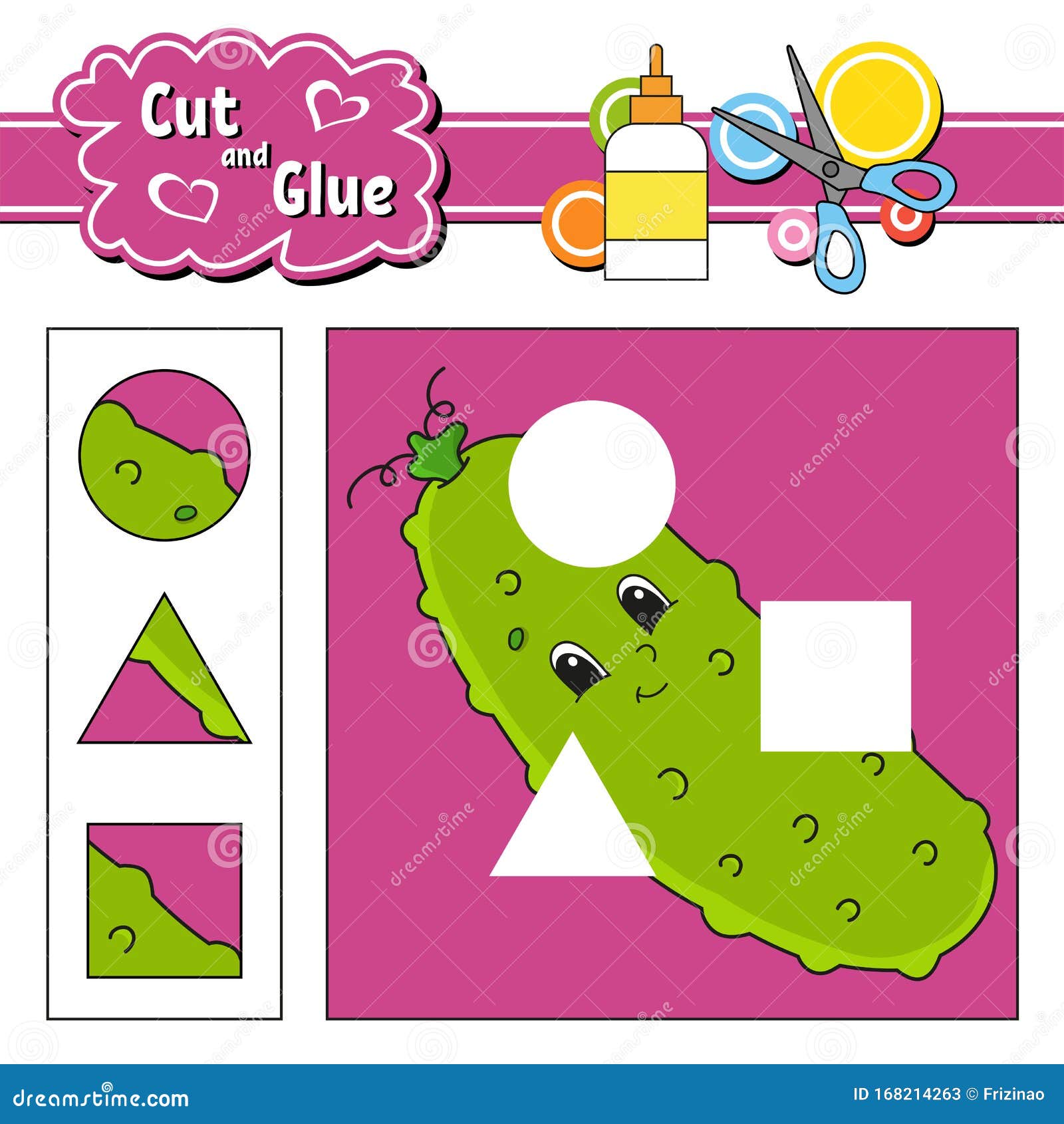 Download Cut And Glue. Game For Kids. Education Developing ...