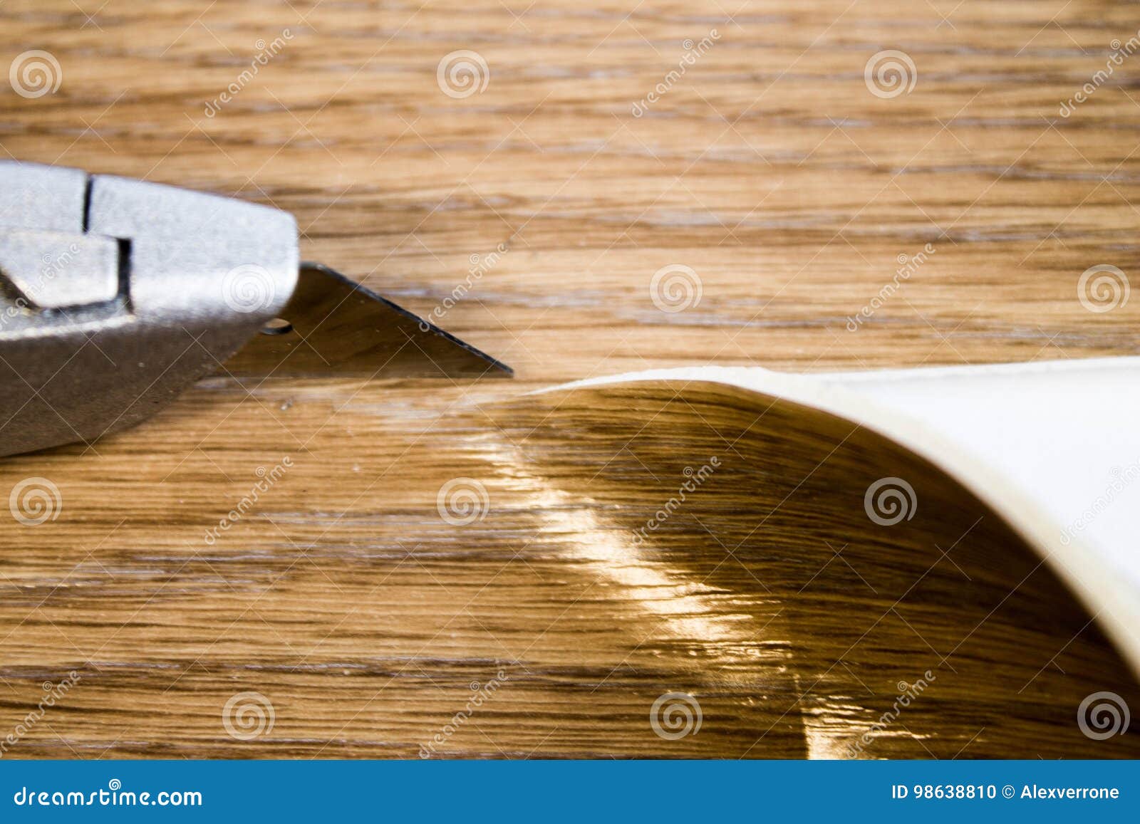 Cut linoleum stock photo. Image of blade, home, cutting 98638810