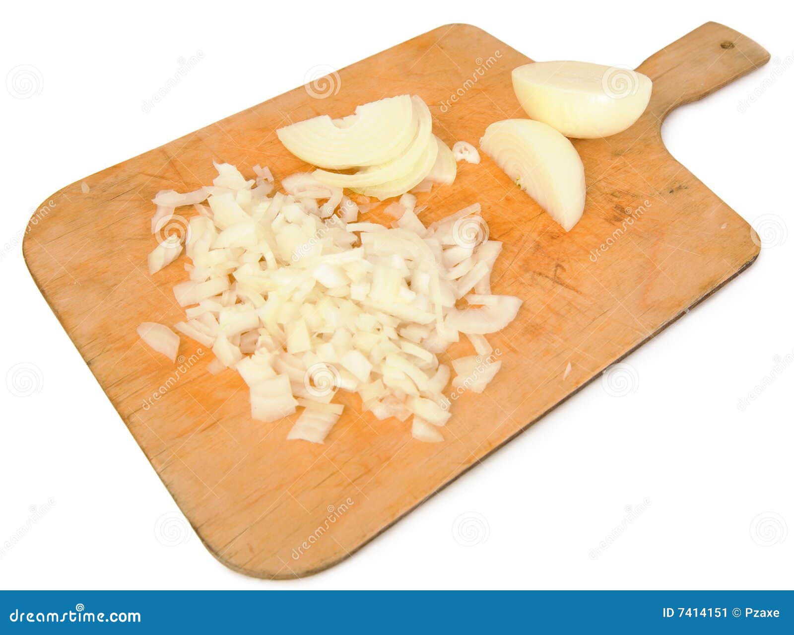 Cut Onion on a Chopping Board Stock Image Image of board, kitchen