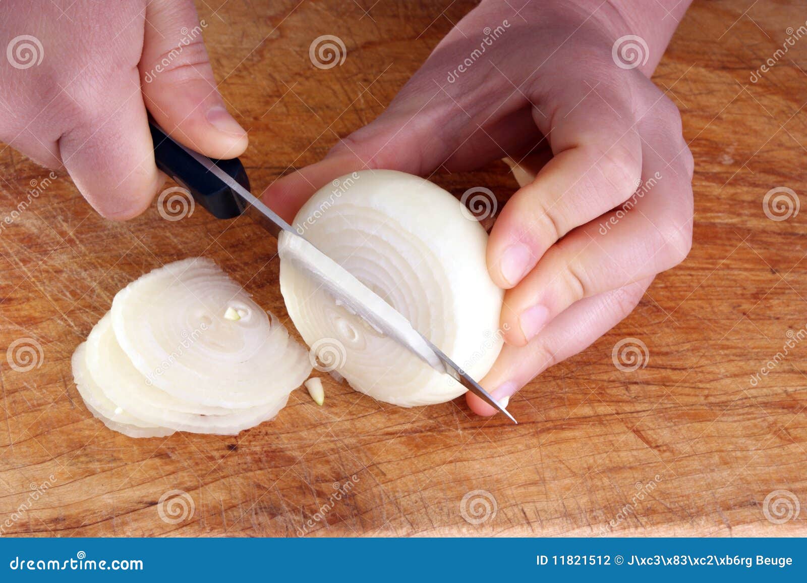 Cut organic onion, knife stock photo. Image of taste 11821512