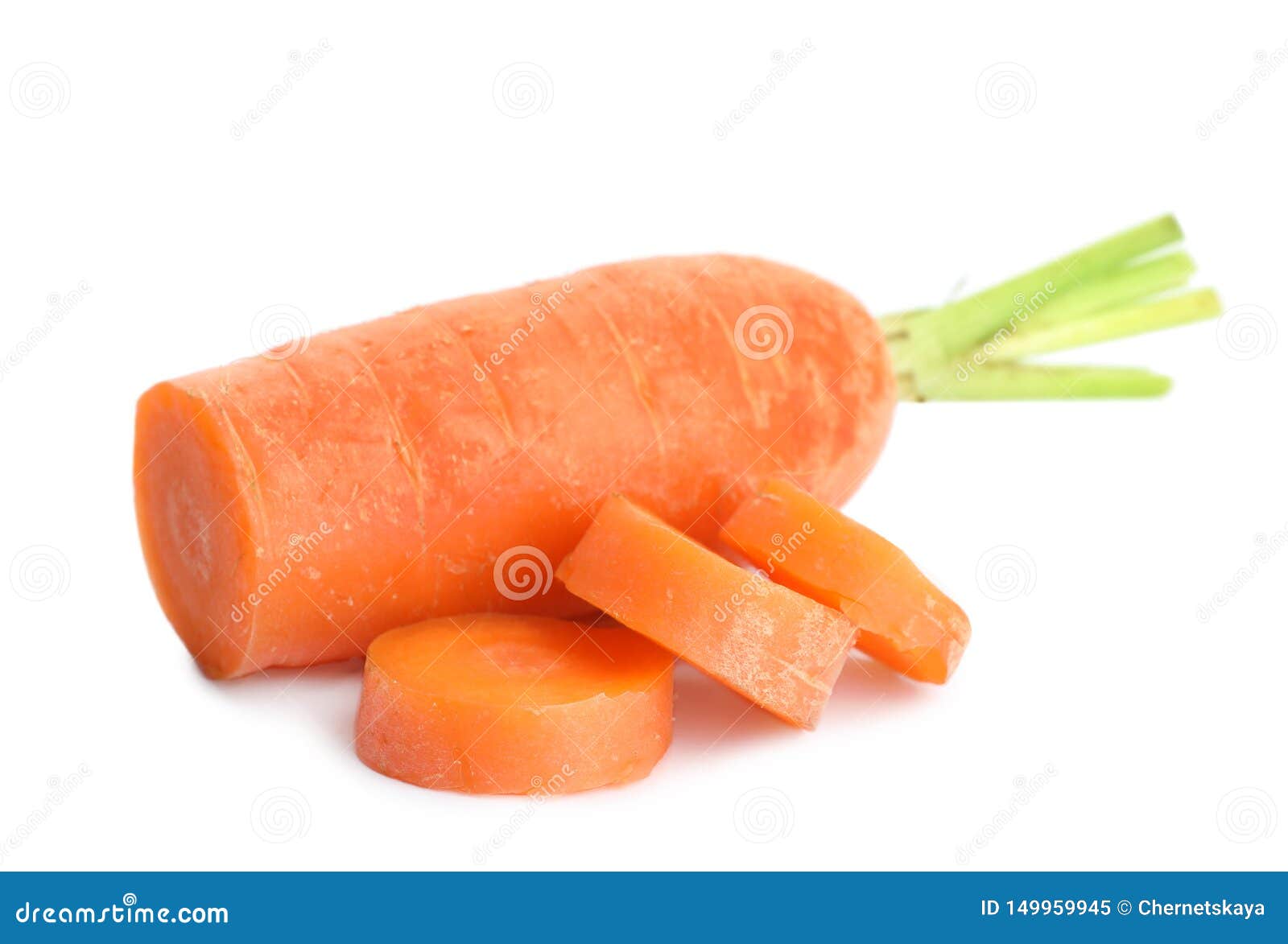 Cut Ripe Carrot on White. Wholesome Vegetable Stock Image Image of healthy, orange 149959945