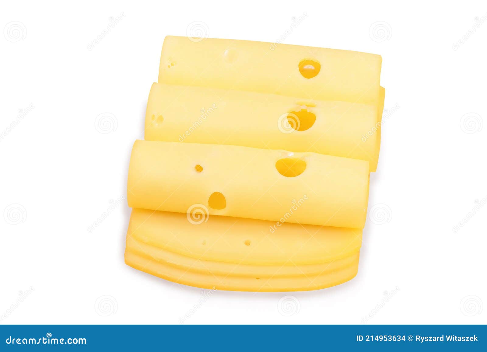 Cut Slices of Swiss Cheese Per Product Packaging Stock Photo Image of