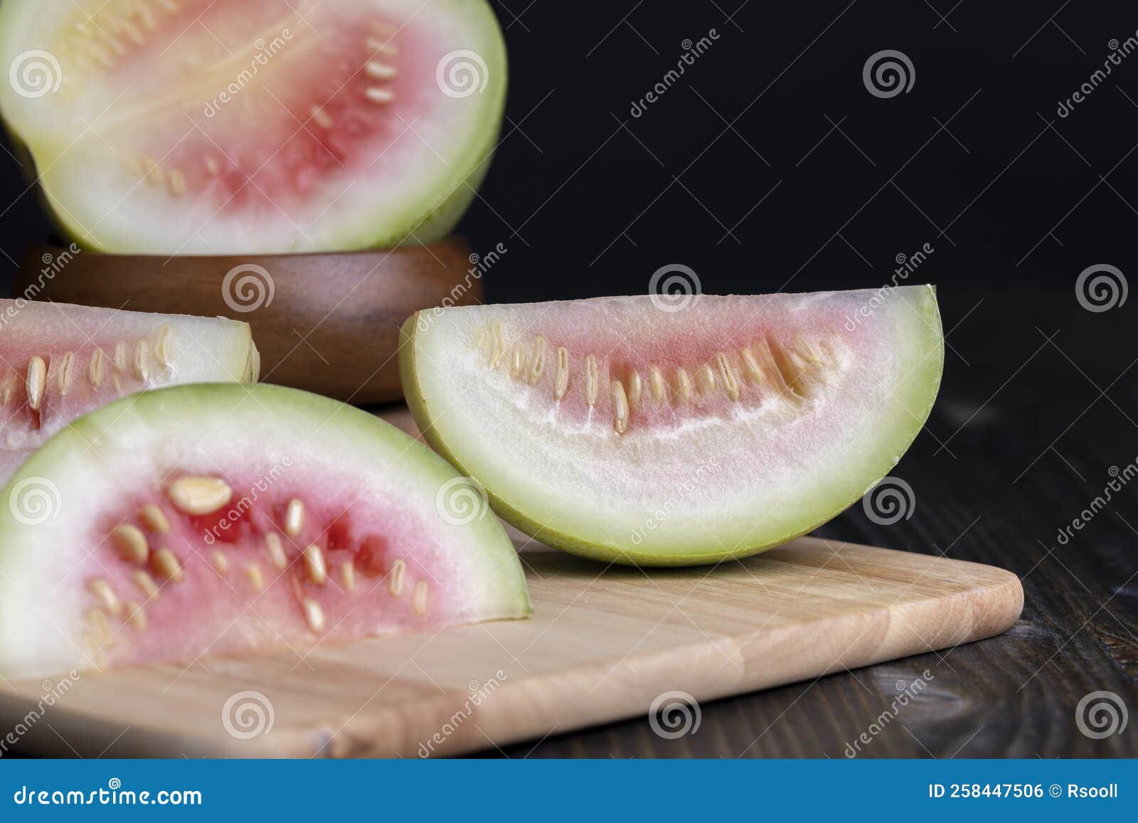 Cut Small Unripe Watermelon on a Board Stock Photo Image of freshness