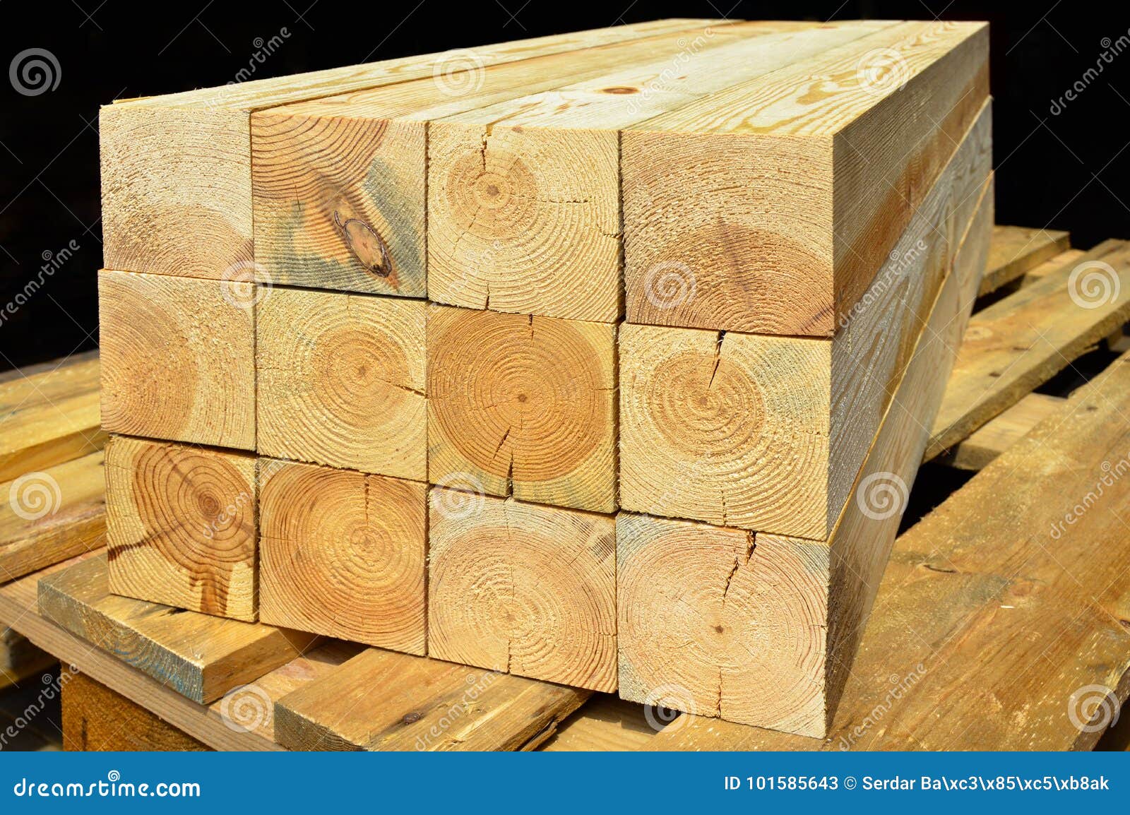 Stacked pine tree lumber stock image. Image of cover 101585643