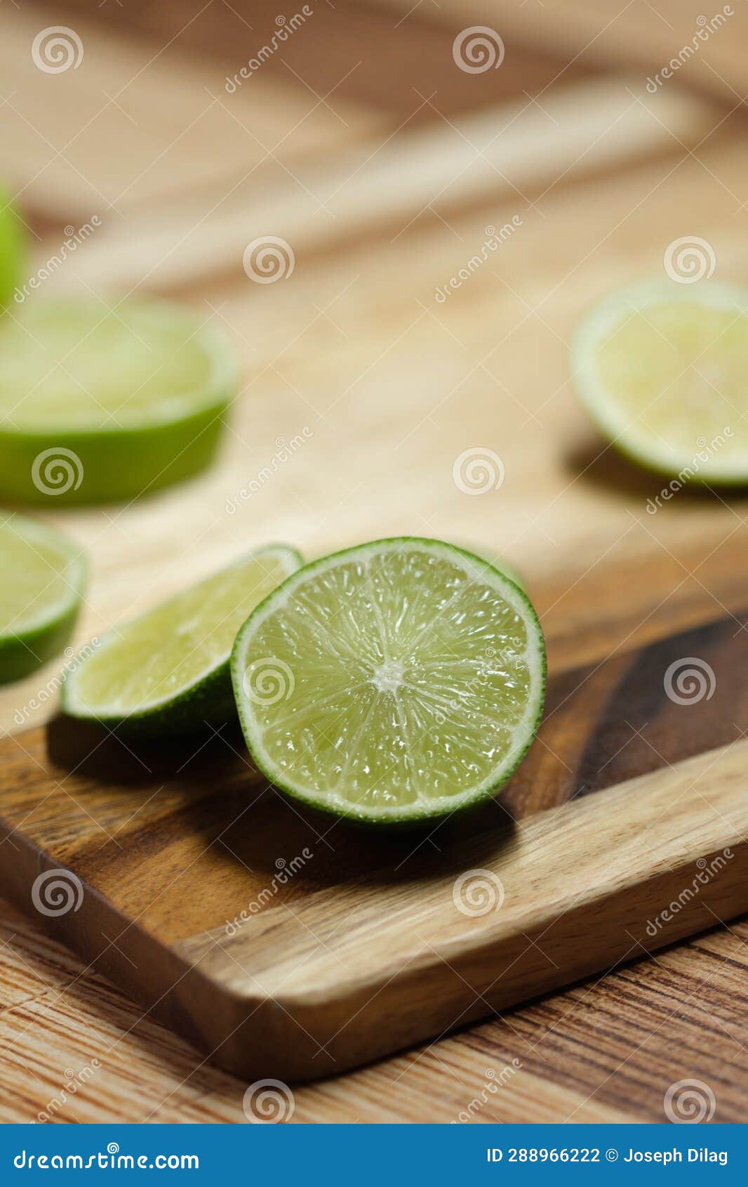 Cut Up Lime on the Cutting Board Stock Photo Image of table, board