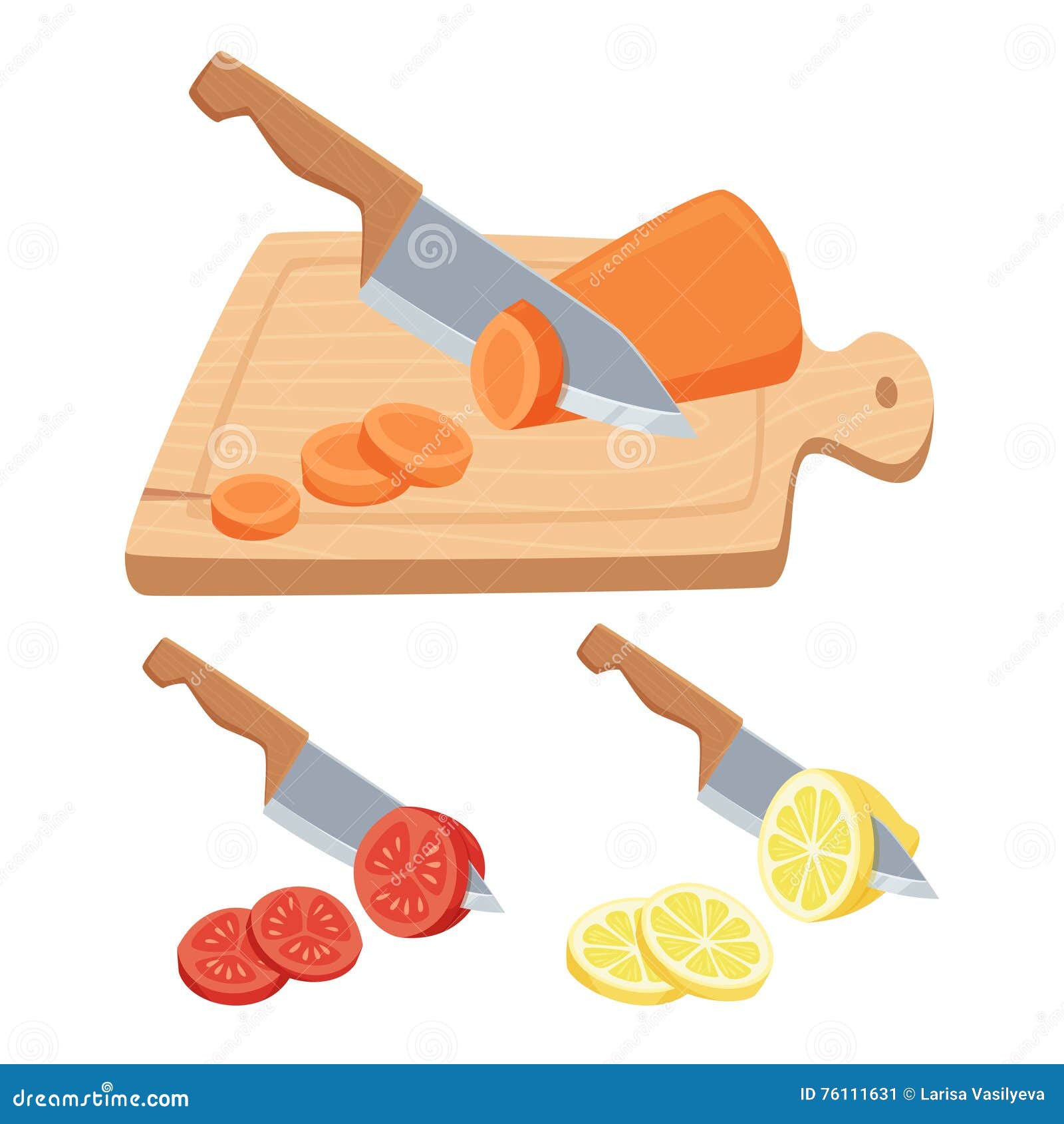 cut vegetable and fruit