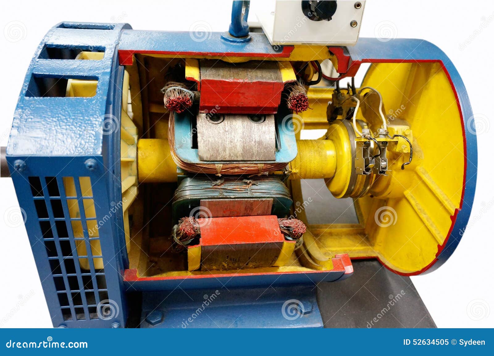 Synchronous Motor Which Runs On Ac Power With Single Shaft. Synchronous