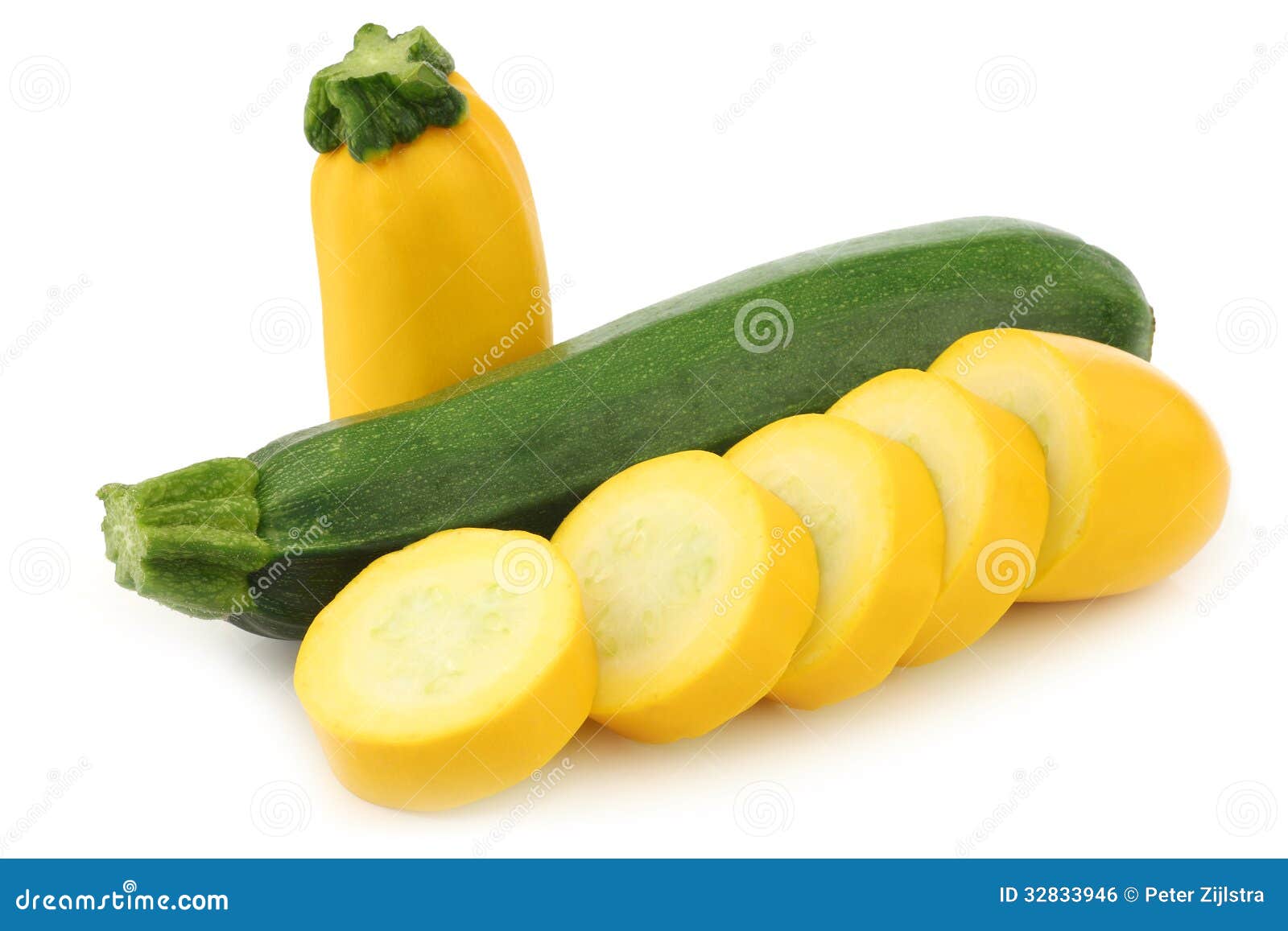 Download Cut Yellow And A Green Zucchini Stock Photo Image Of Pieces Natural 32833946 Yellowimages Mockups