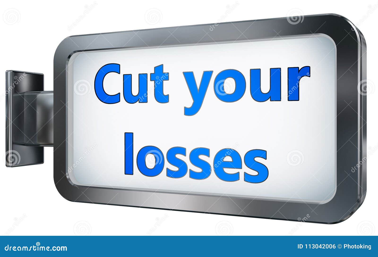 cut your losses on billboard background