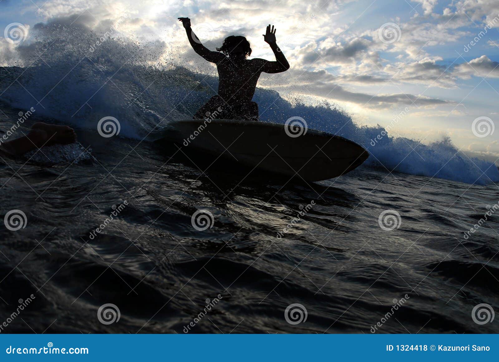 Cutback! stock photo. Image of gnarly, surfer, beach, honolulu - 1324418