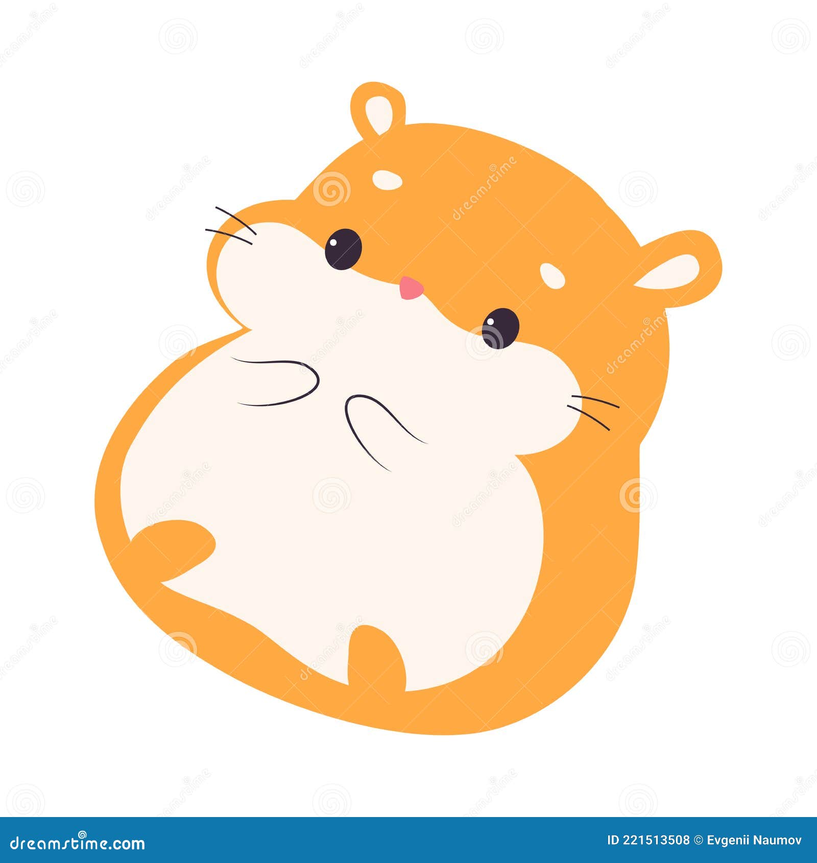 Cute Adorable Hamster Pet Animal Cartoon Vector Illustration Stock ...