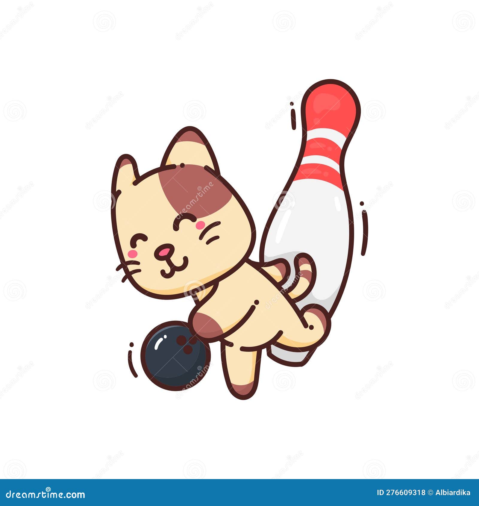 cat bowling online game