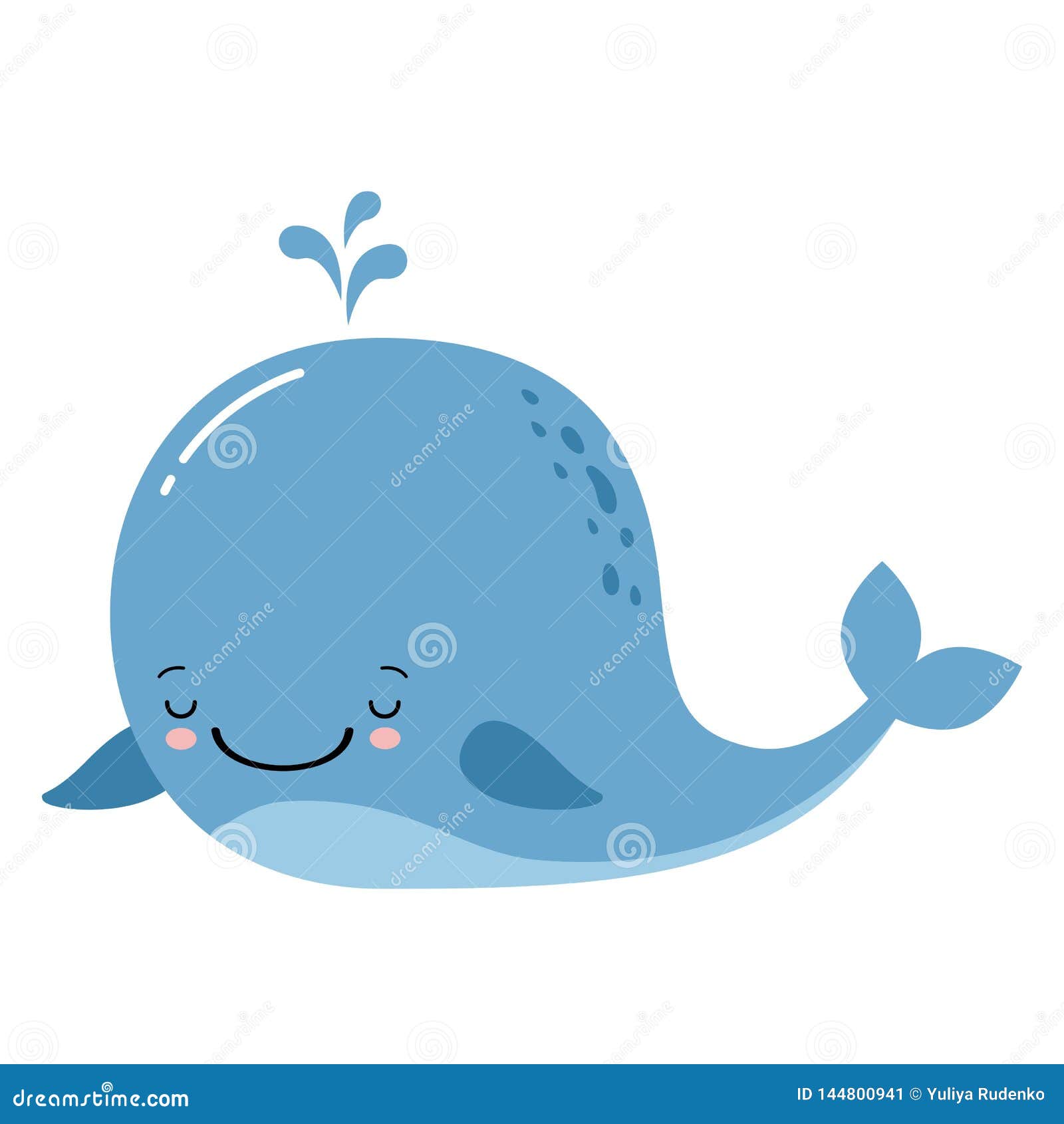 Cute Amusing Whale, Prints Image, Vector Illustration Stock ...