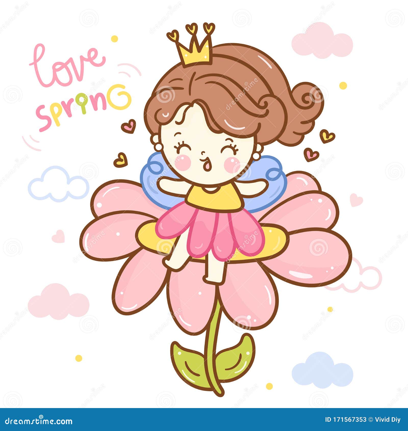 Cute Angel Cartoon, Fairy Princess Vector on Flower Spring Lover Stock Vector - Illustration of dream, angel: 171567353 Cute Angel Cartoon, Fairy Princess Vector on Flower Spring Lover Stock Vector - Illustration of dream, angel: 171567353
