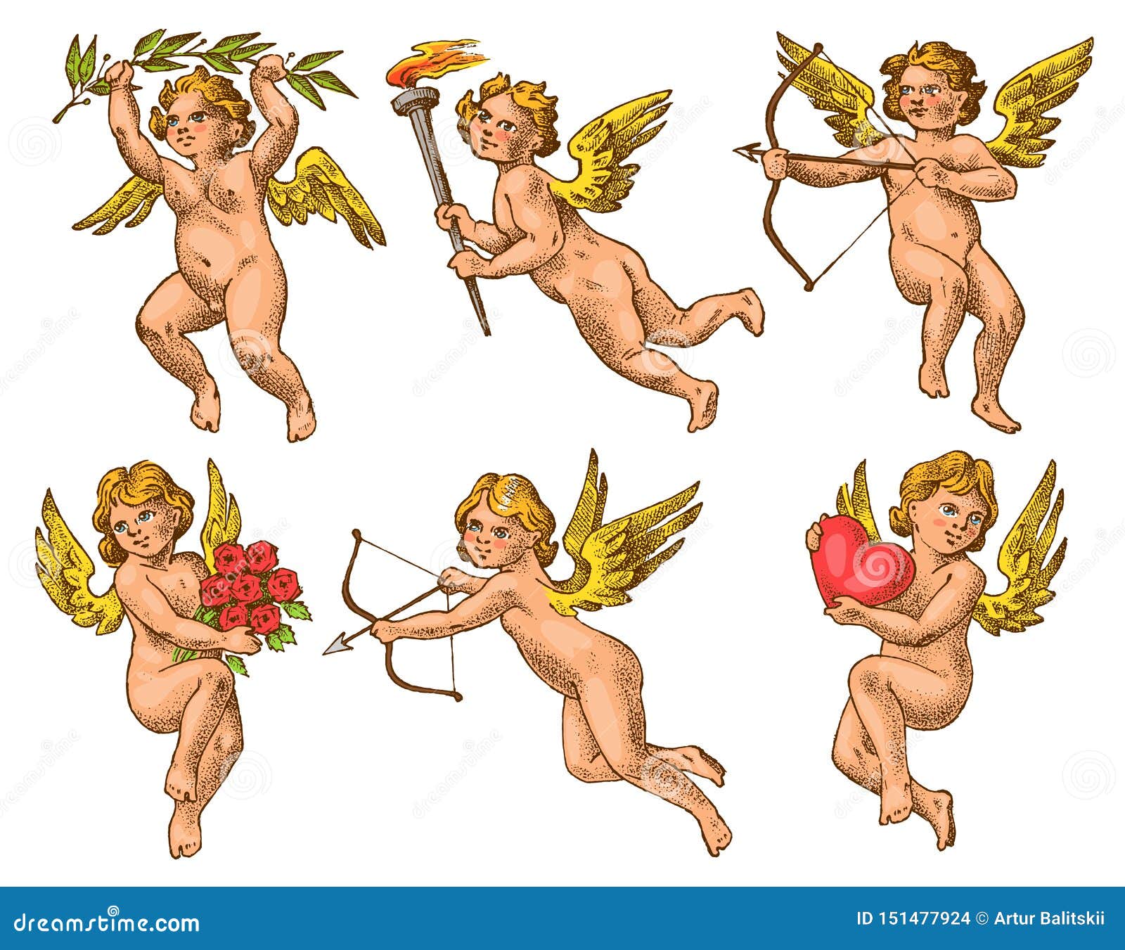 Small Angels Stock Illustrations – 343 Small Angels Stock