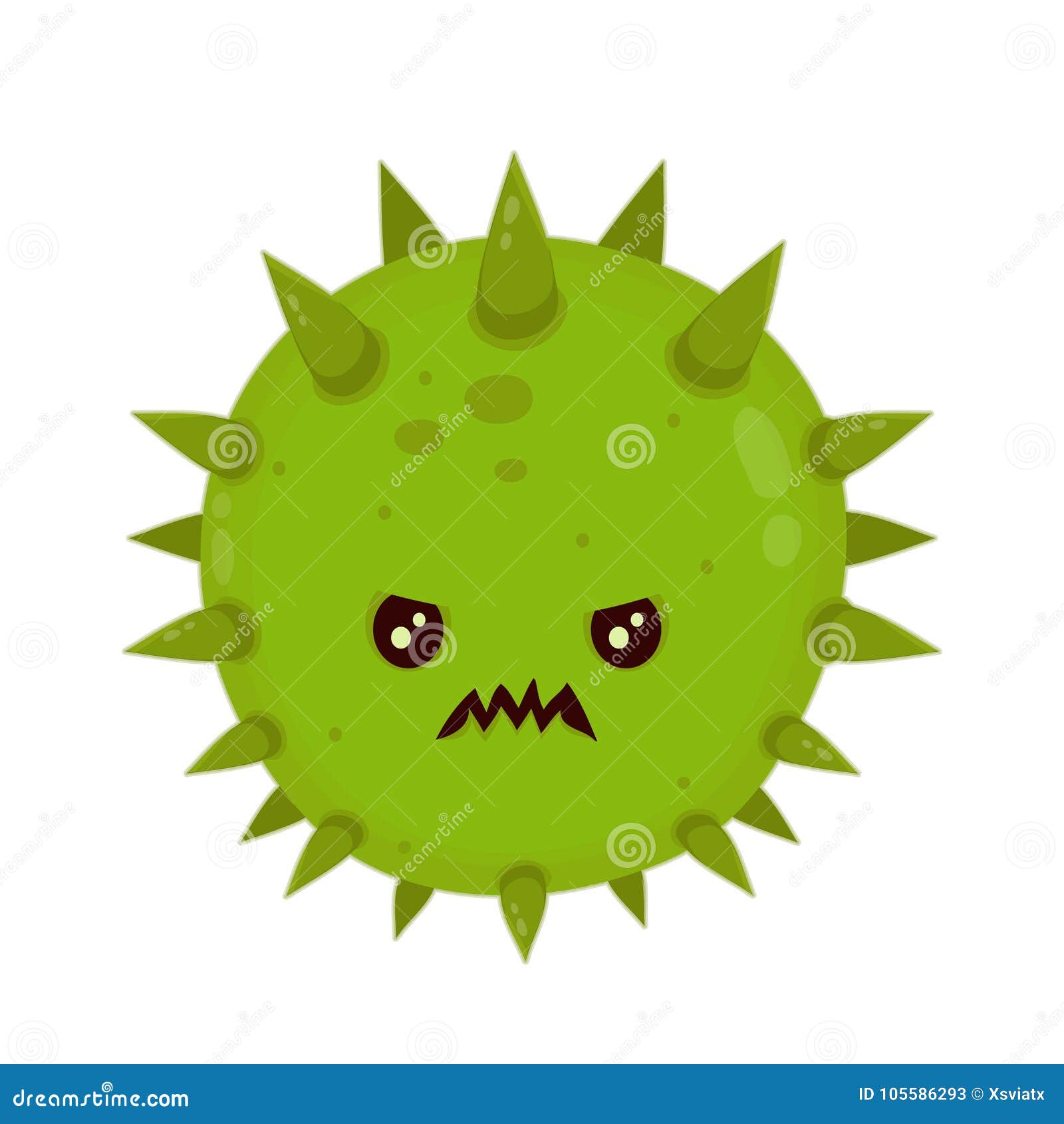 Cute Angry Evil Bad Fly Germ Virus Stock Vector - Illustration of graphic,  aggression: 105586293