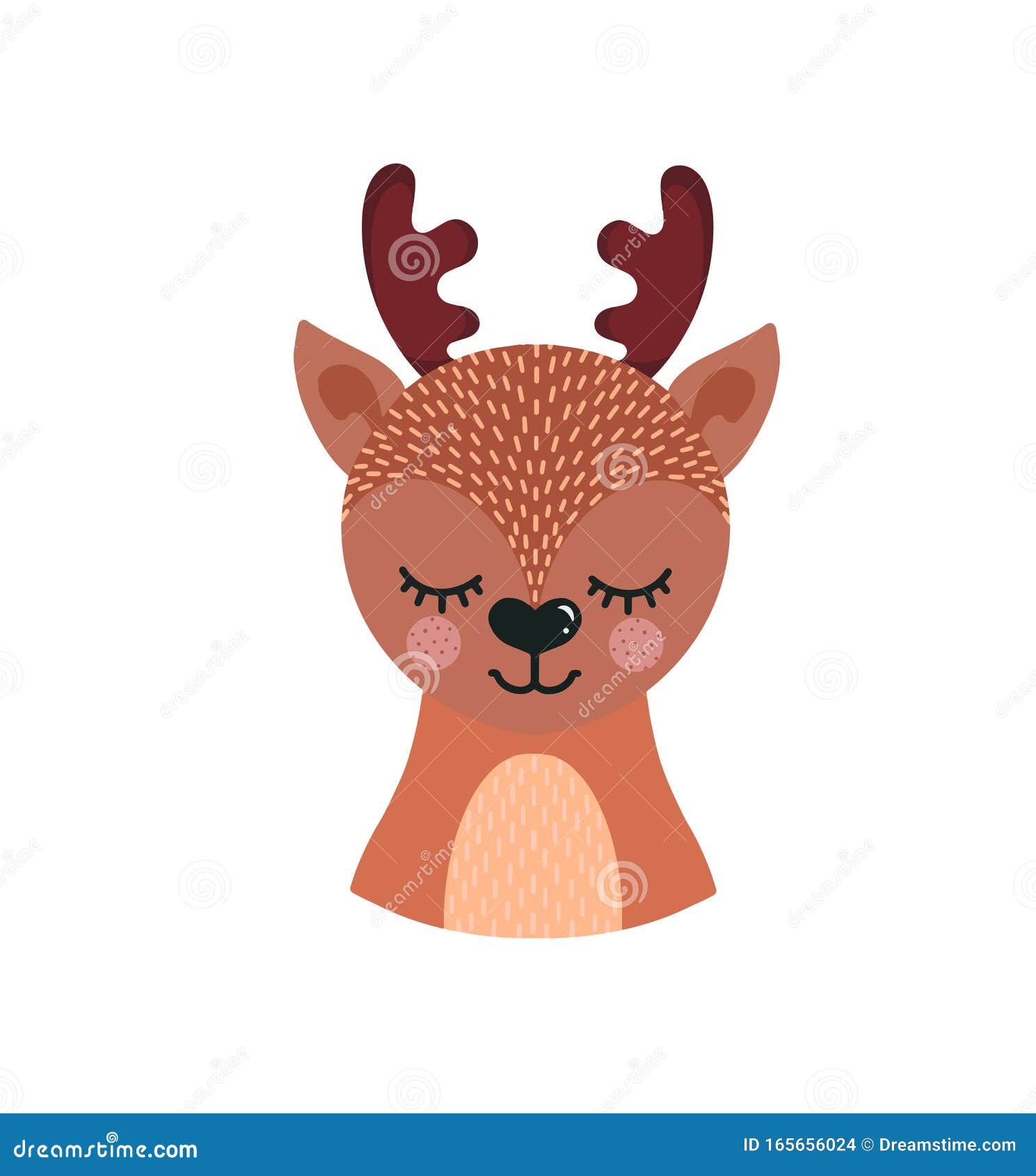 Cute animal stock vector. Illustration of face, isolated - 165656024