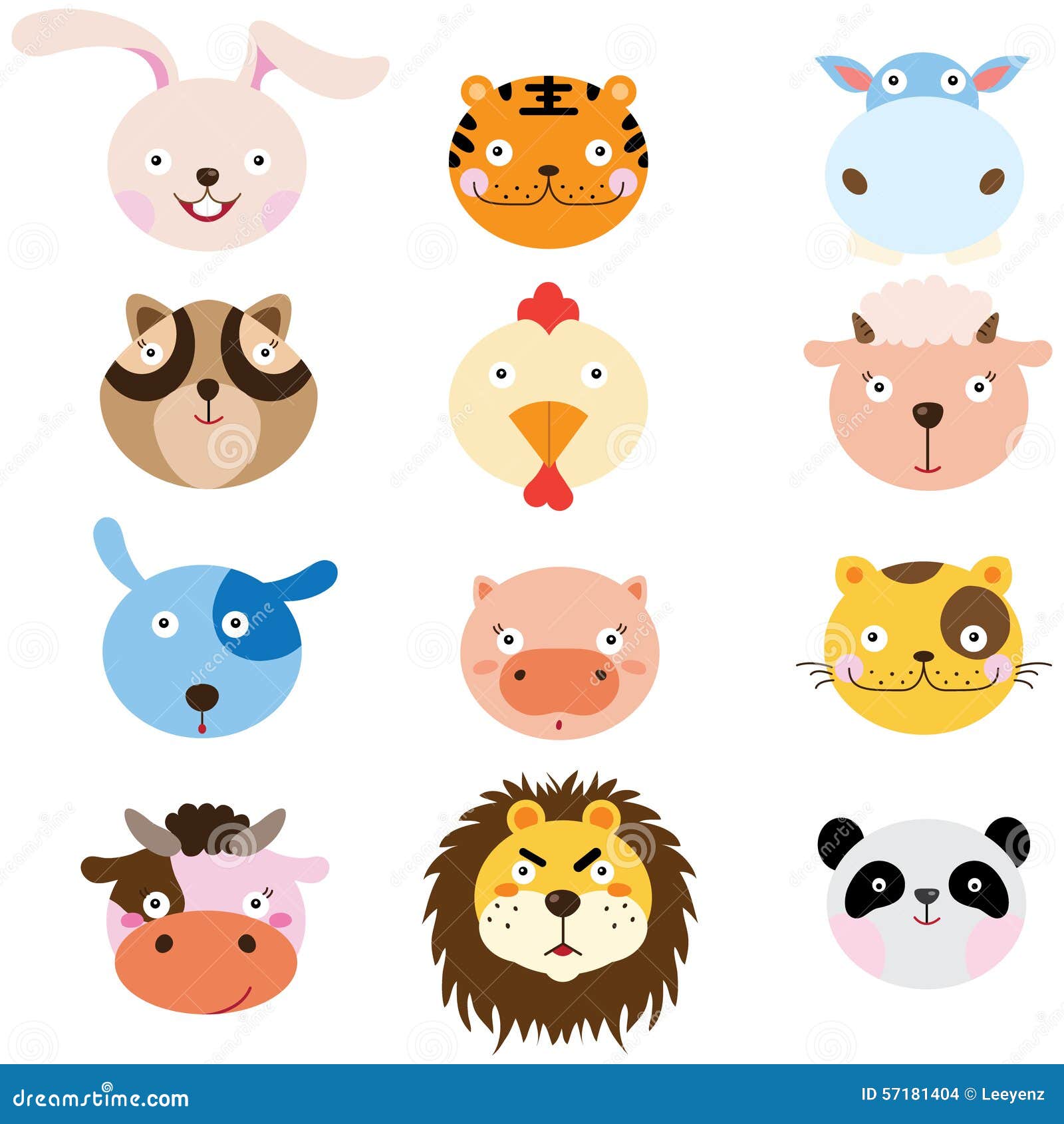 animal heads clipart - photo #27