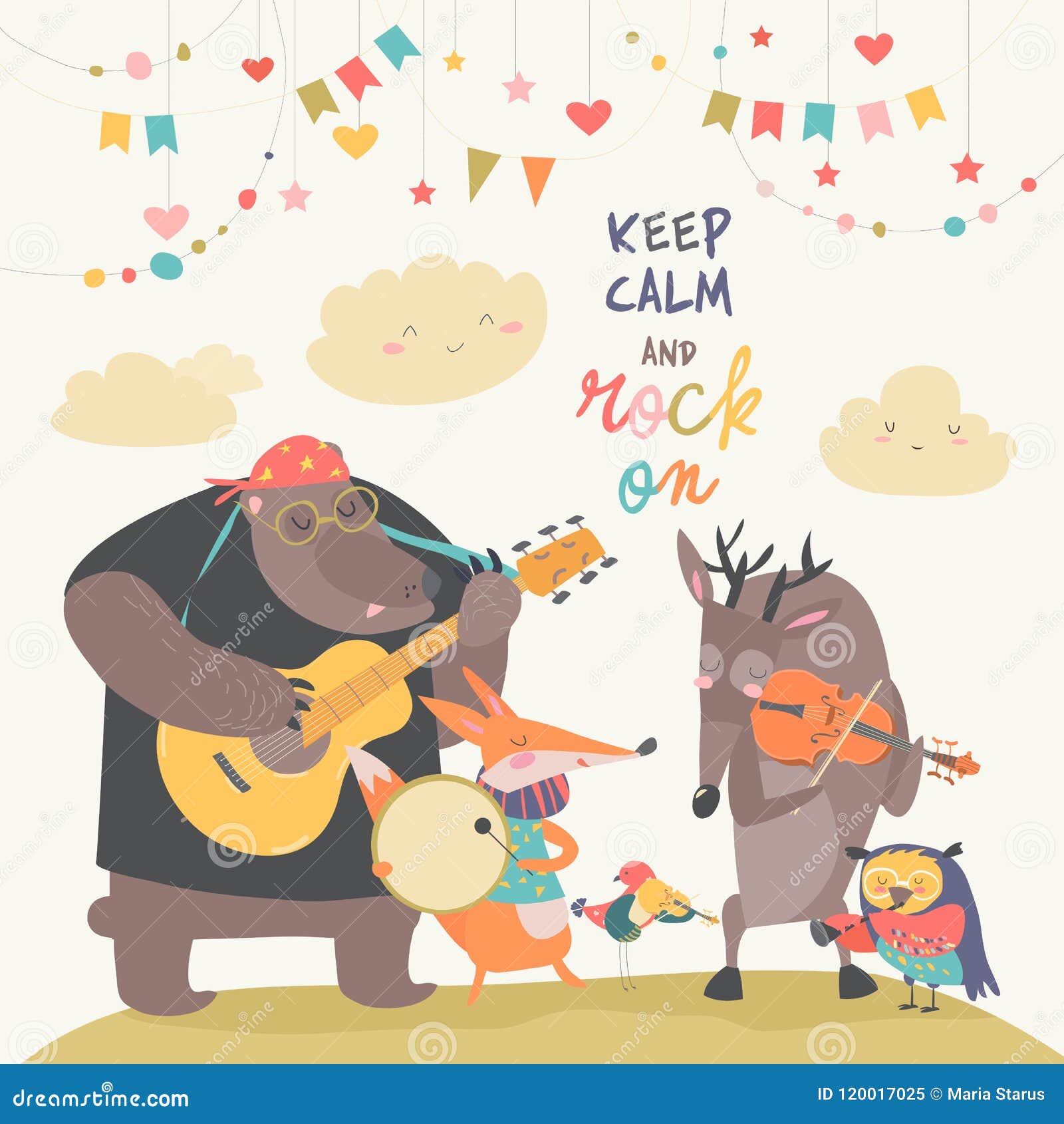 Cute animal music band stock vector. Illustration of cartoon - 120017025 Cute animal music band stock vector. Illustration of cartoon - 120017025