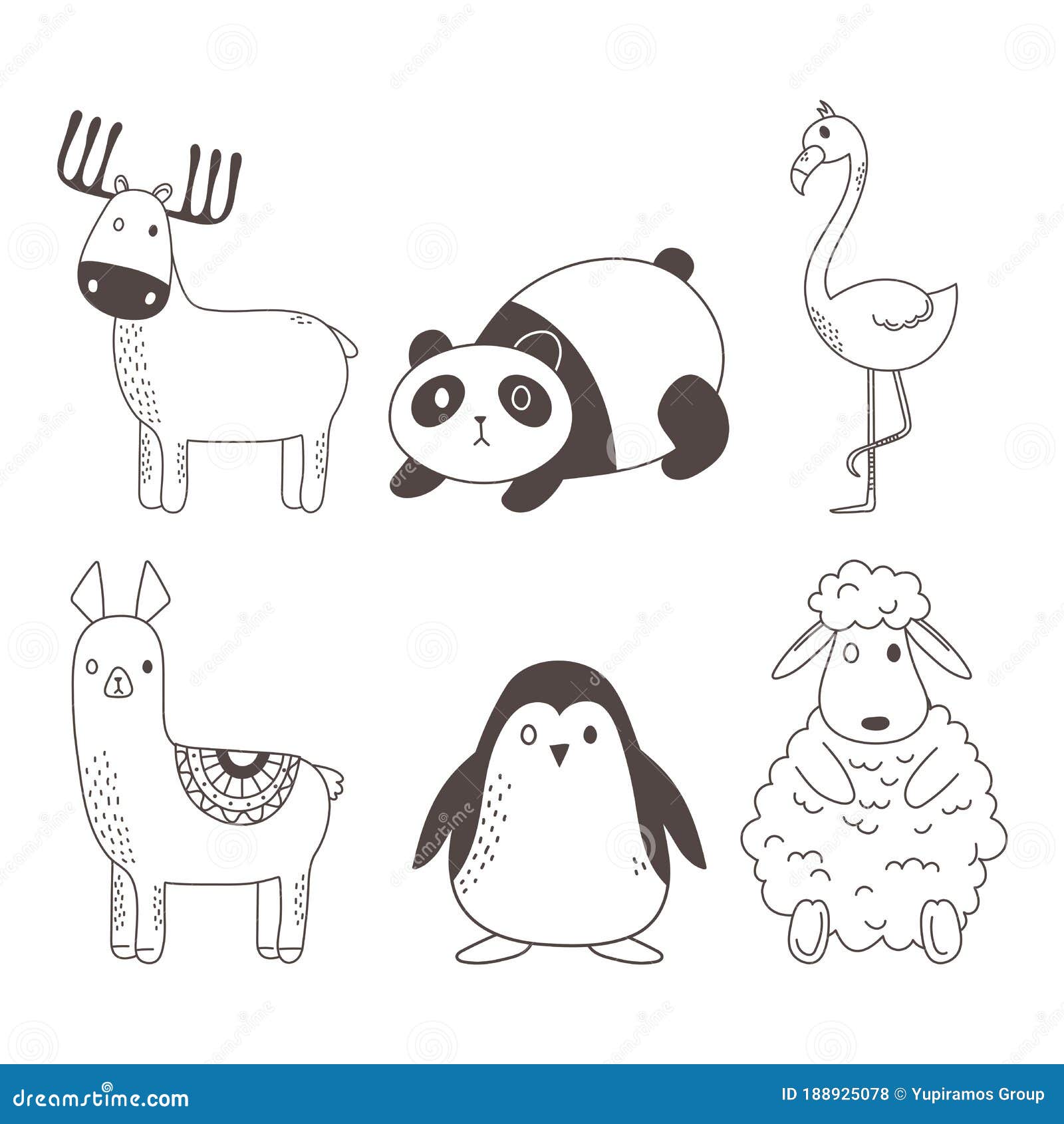 Cute Animals Sketch Wildlife Cartoon Adorable Deer Panda Flamingo Alpaca Penguin Sheep Icons Stock Vector - Illustration of drawn, decor: 188925078 Cute Animals Sketch Wildlife Cartoon Adorable Deer Panda Flamingo Alpaca Penguin Sheep Icons Stock Vector - Illustration of drawn, decor: 188925078