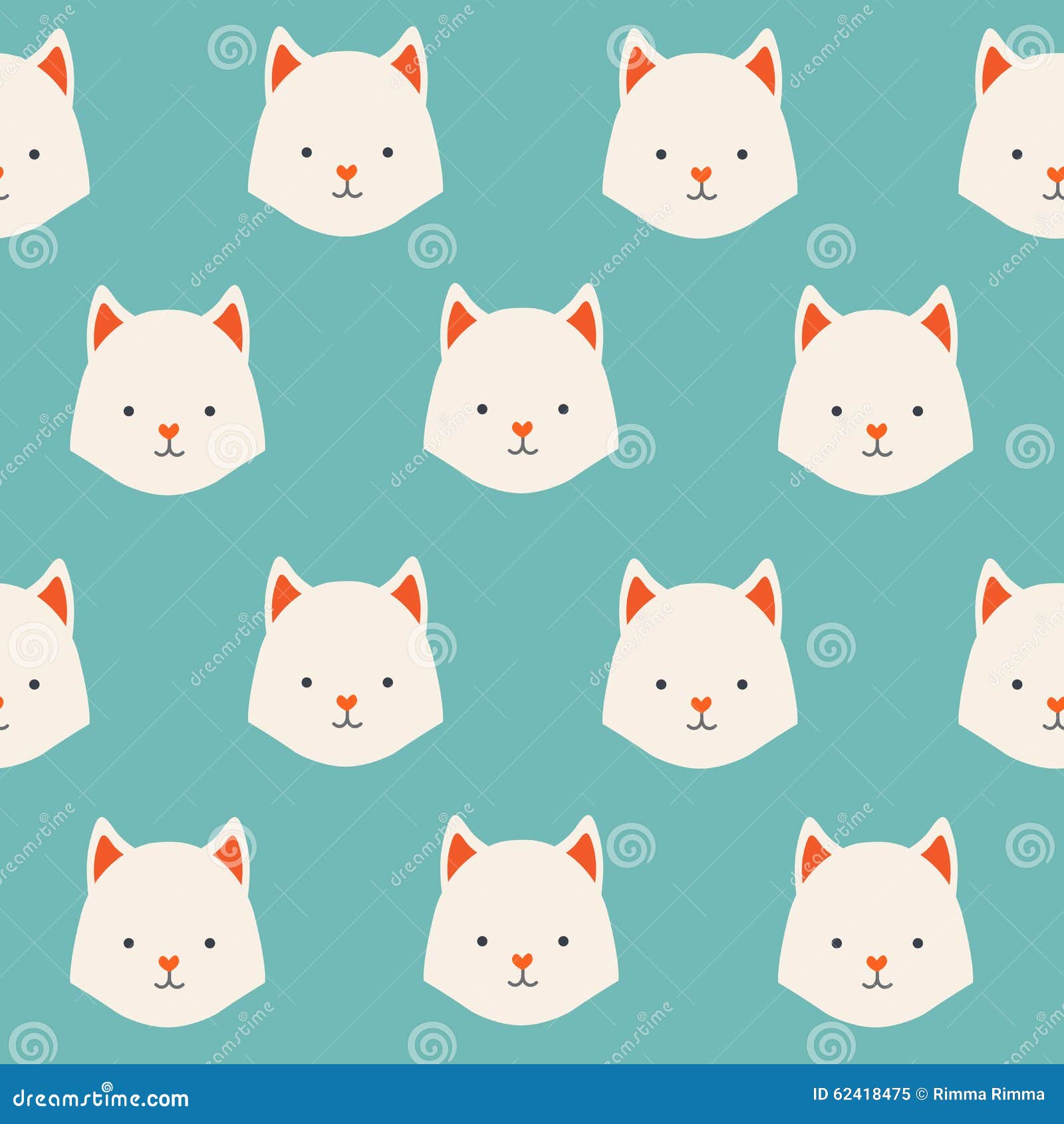 Cute Animals Vector Pattern Stock Vector - Illustration of love, print ...