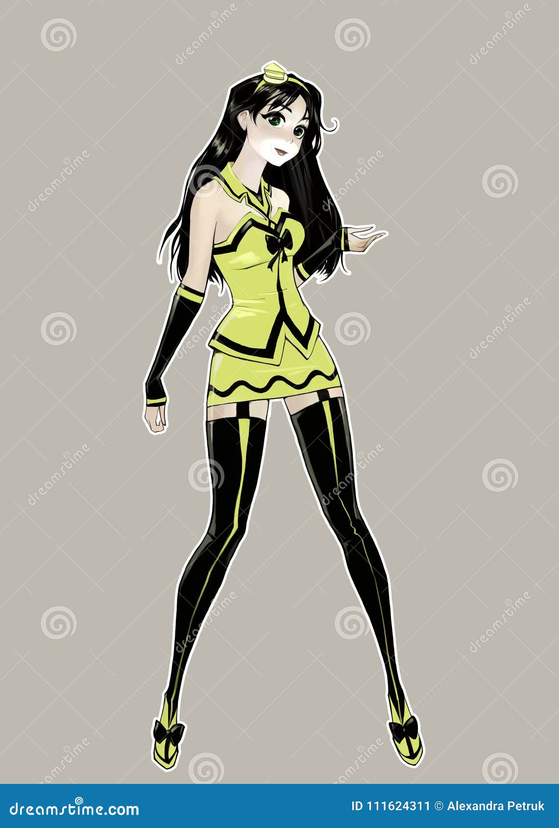 Anime Little black dress Manga Clothing - gothic girl anime