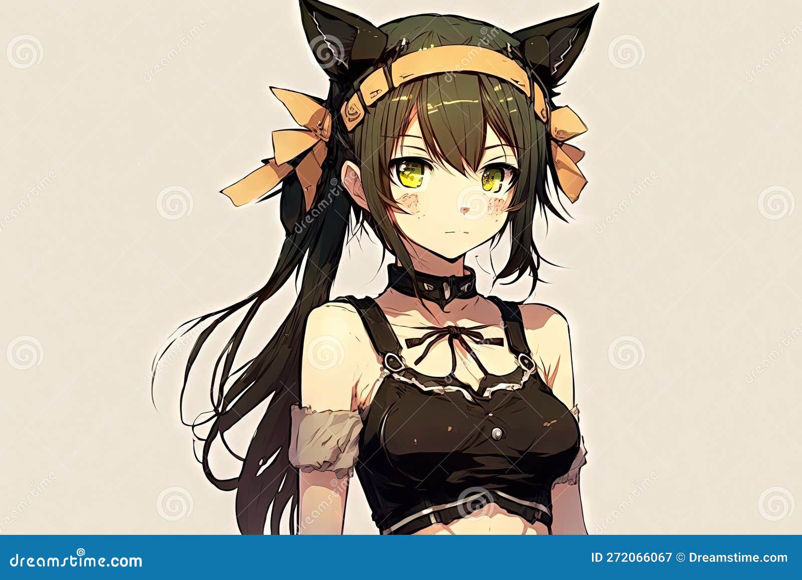 Anime girl with bunny ears by RainbowTalyaUnicorn on DeviantArt