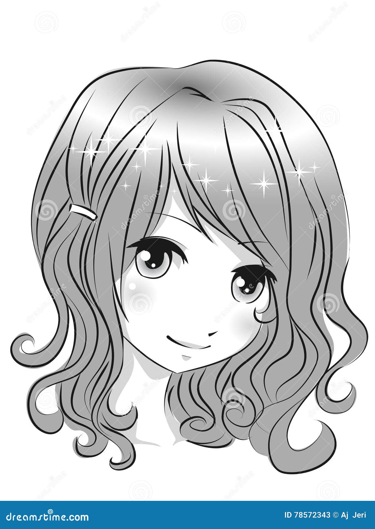 Premium Vector  Coloring page kawaii character cartoon drawing manga anime  girl cute for kids