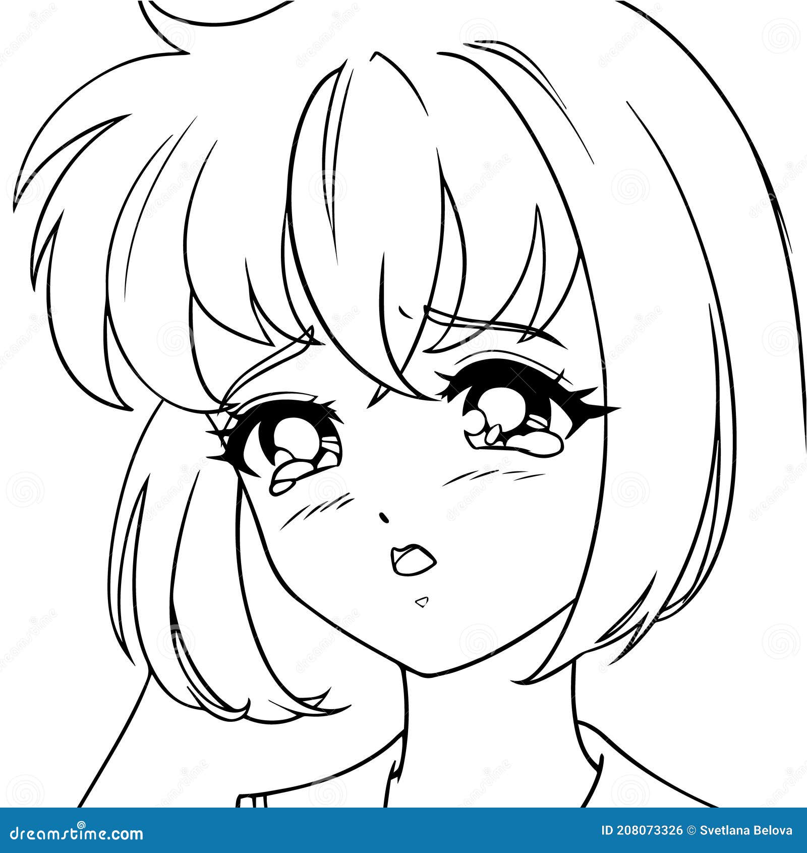 Draw a cute anime icon, avatar, headshot or profile picture by Kirisameneko