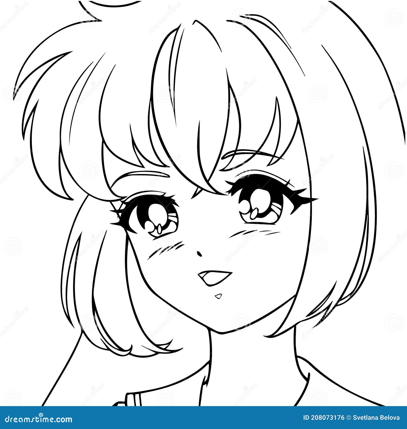 Draw a cute anime icon, avatar, headshot or profile picture by Kirisameneko
