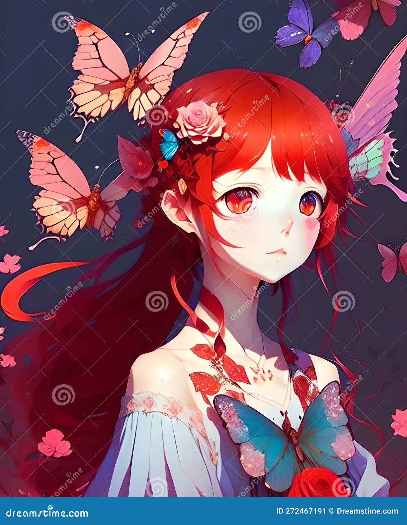 32 Anime Girl and Flowers Wallpapers  Wallpaperboat