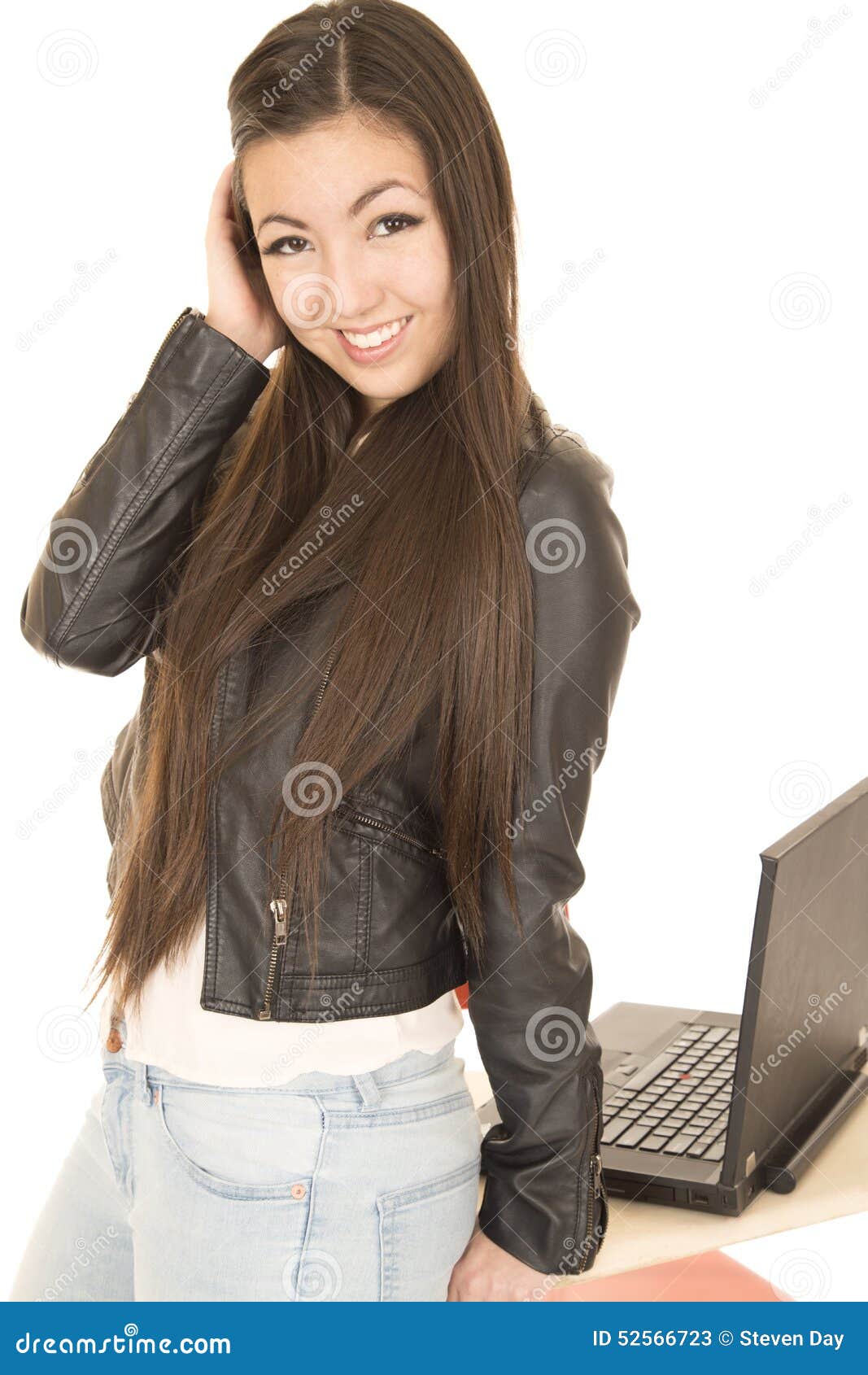 Cute Asian American Teen Girl by Her Computer Posing Stock Image ... hq nude image Cute Asian American Teen Girl by Her Computer Posing Stock Image ...