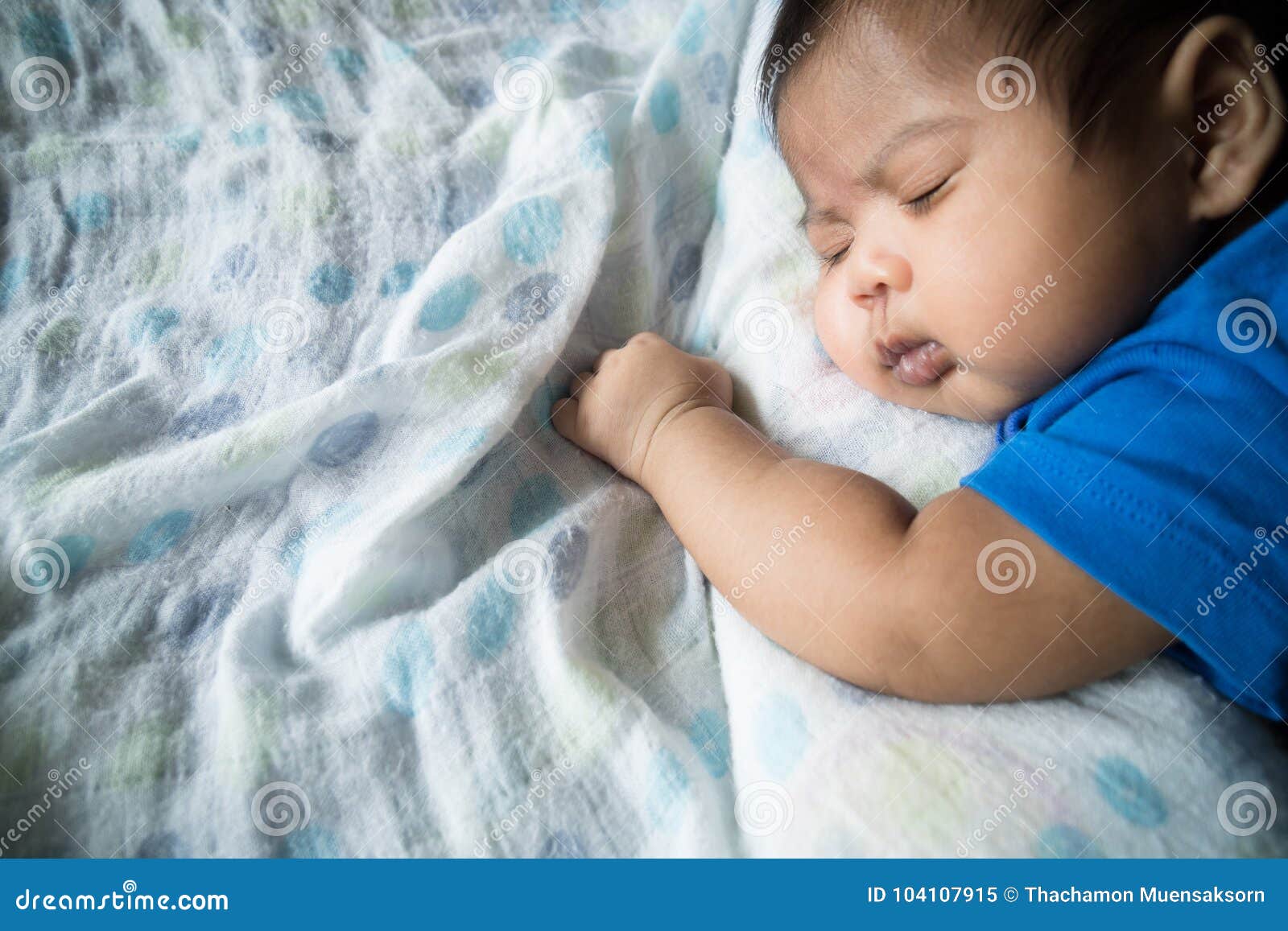 Cute asian baby sleeping stock image. Image of colic 104107915