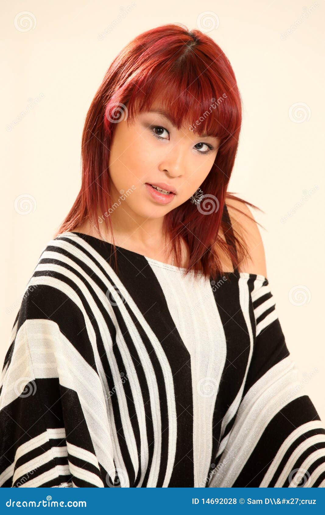 Cute Asian Girl 80s Style stock photo. Image of girl 