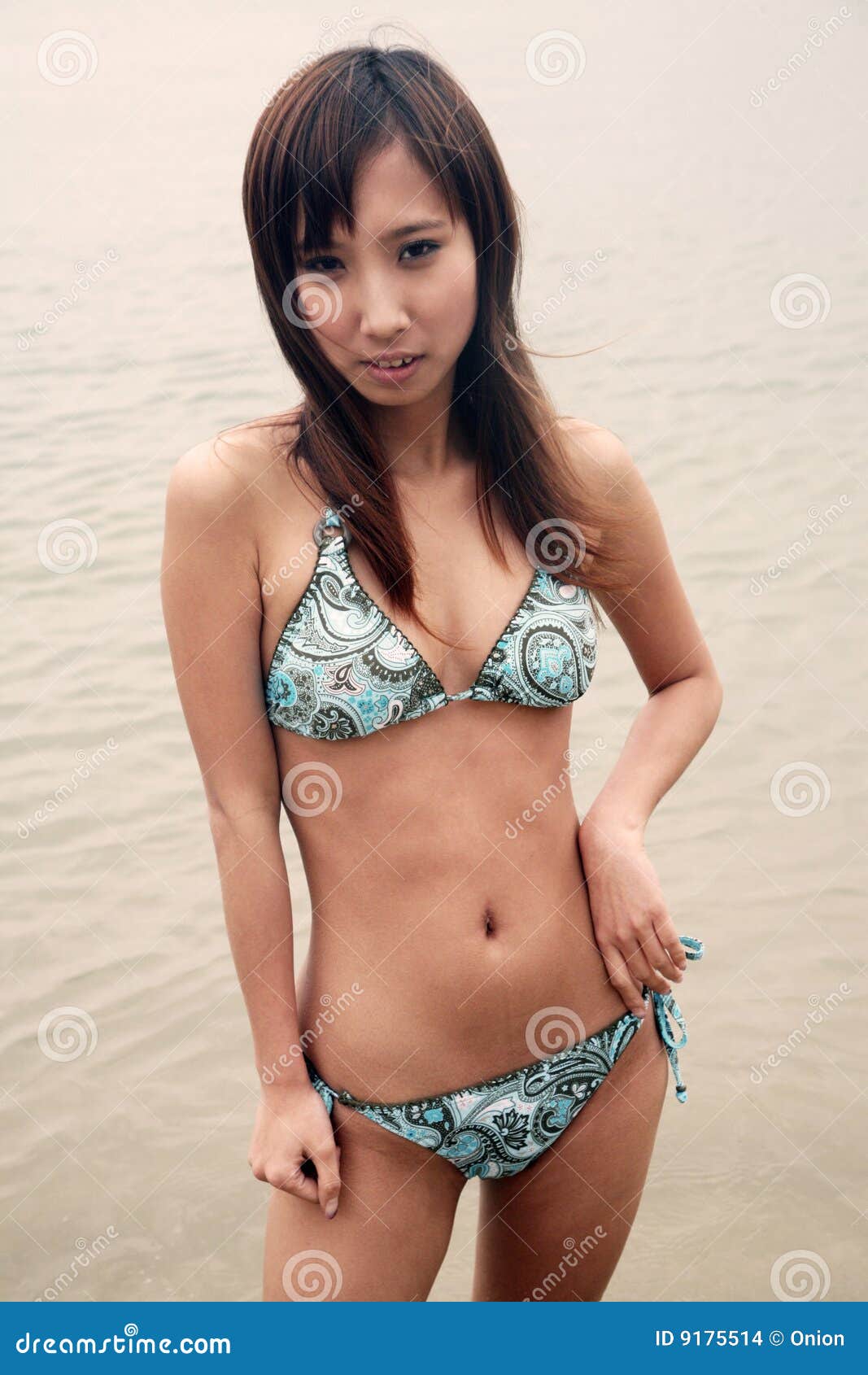 Cute Asian Girl In A Bikini Stock Images Image 9175514