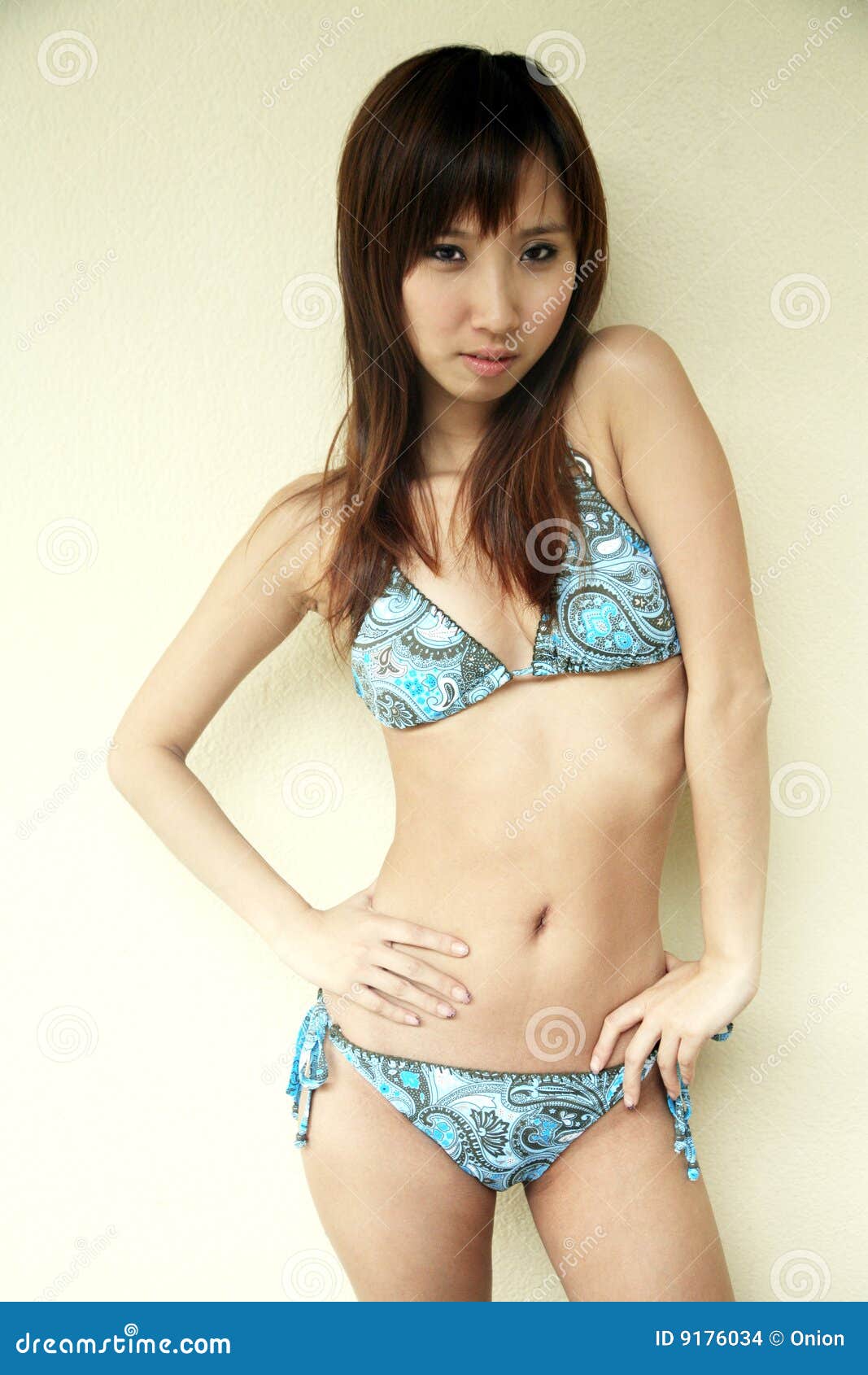 Chinese Hot Cute Teen - Cute Asian Girl in a Bikini Stock Photo - Image of body, portrait: 9176034