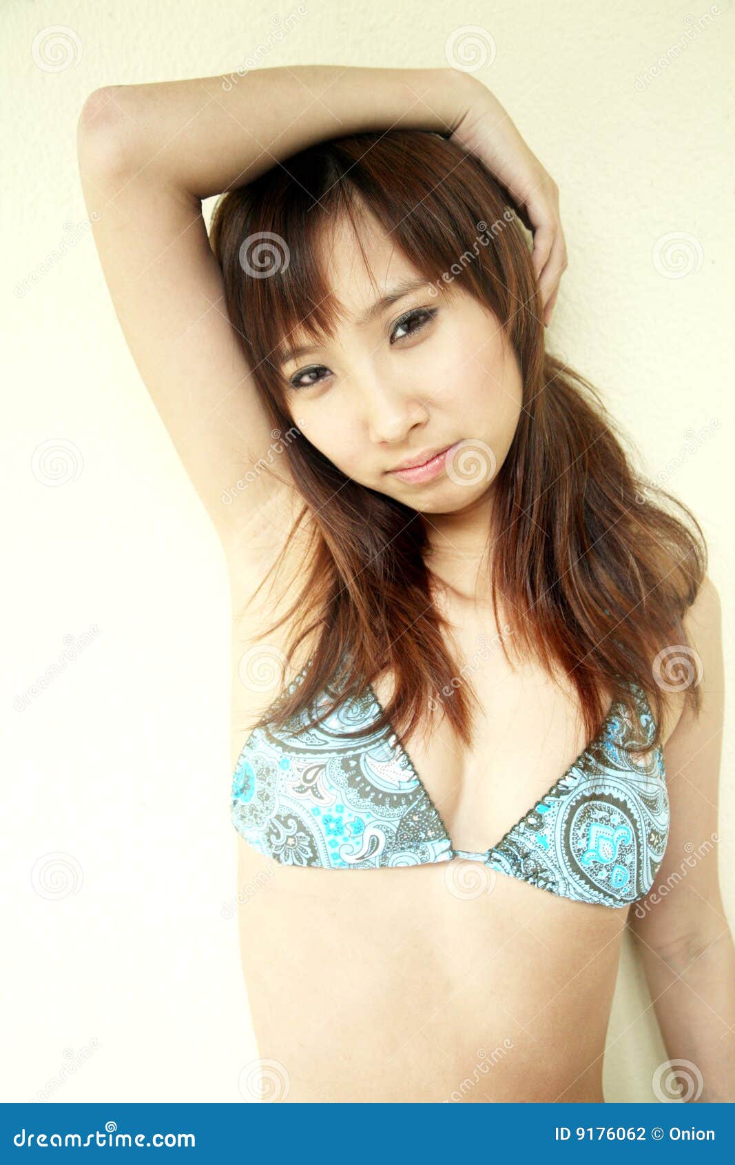 Cute Asian Girl in a Bikini Stock Photo picture
