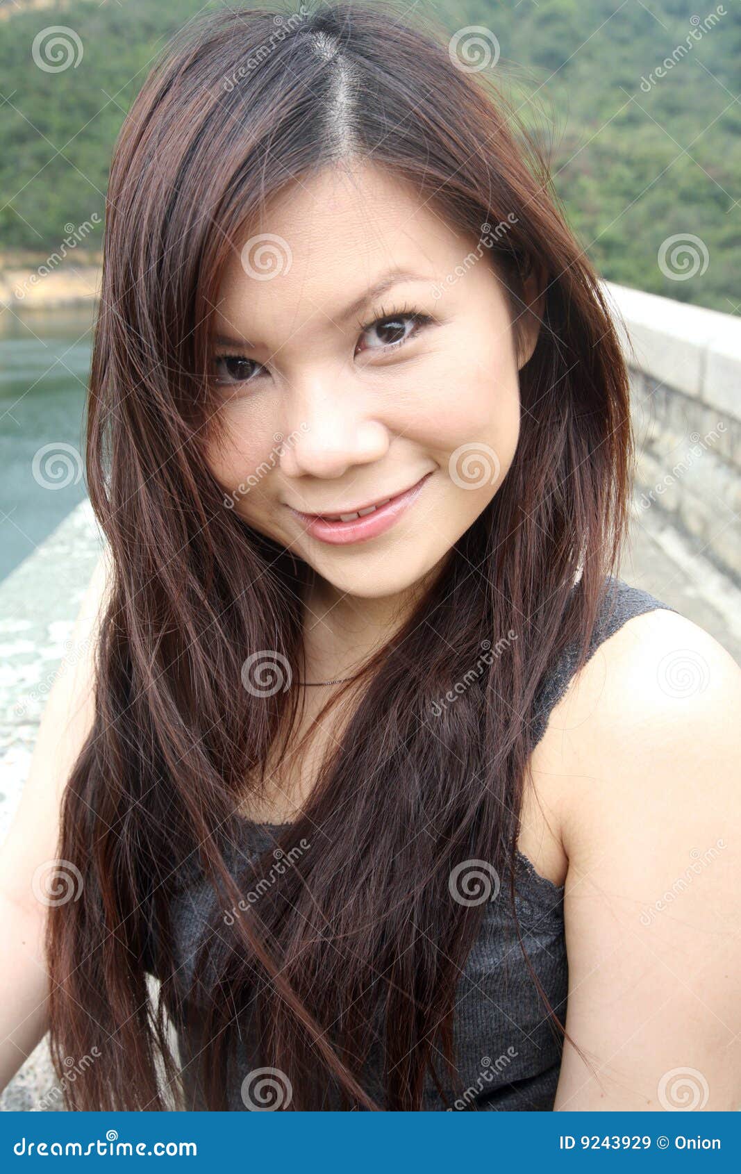 Cute Asian Girl Looking at Viewer Stock Image - Image of girl, pretty:  9243929