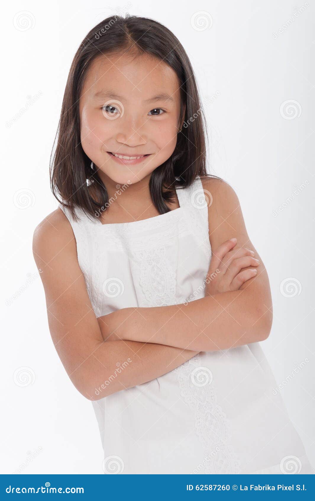 asian Young girl tiny