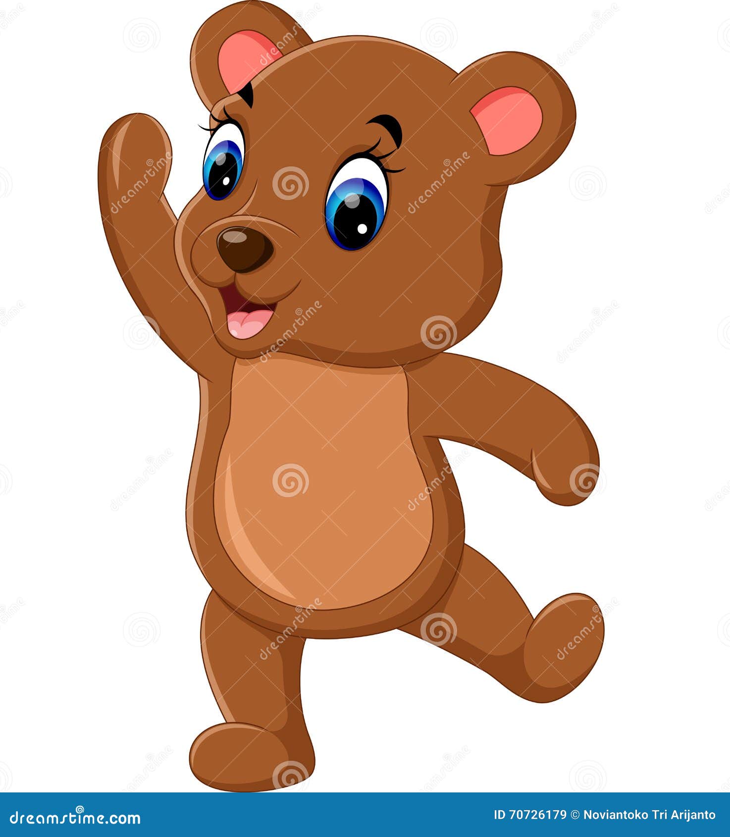 Cute baby bear cartoon stock vector. Illustration of teddy - 70726179