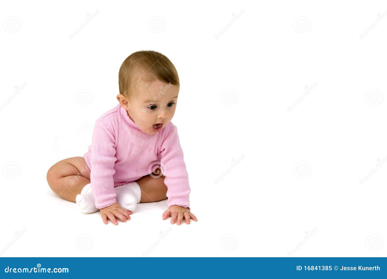 Cute Baby Crawling stock image. Image of sitting, hand 16841385