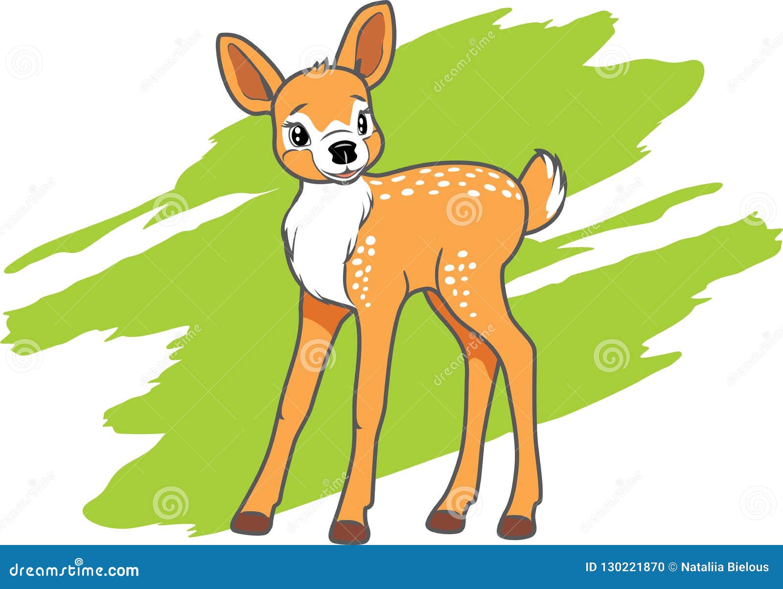 Download Cute baby deer stock vector. Illustration of nordic ...