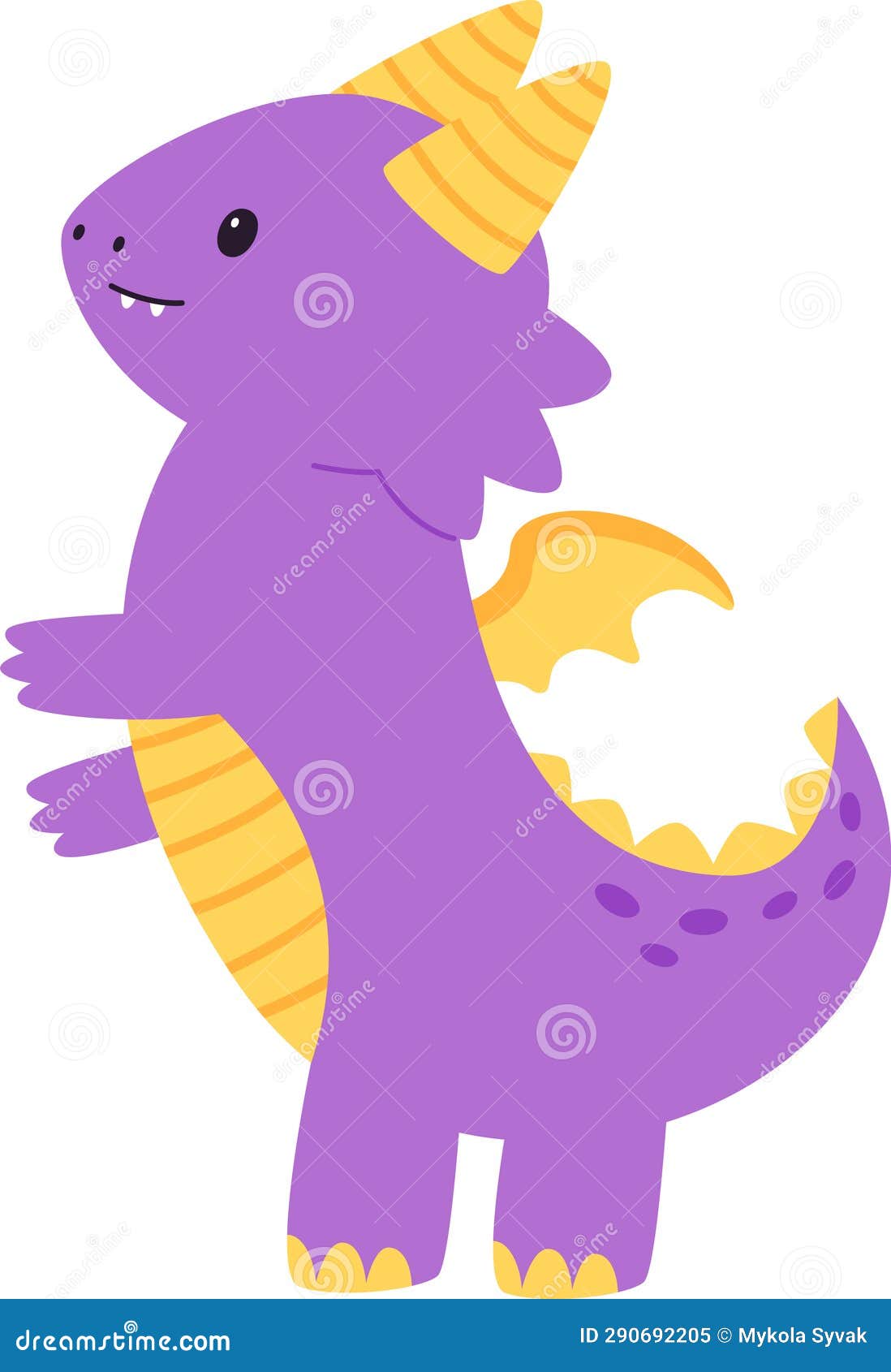 Cute Baby Dragon Stock Vector Illustration Of Child 290692205