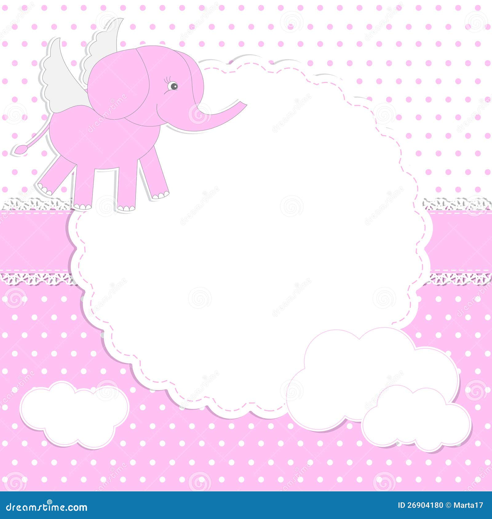 Cute baby girl card stock vector. Illustration of cute 26904180