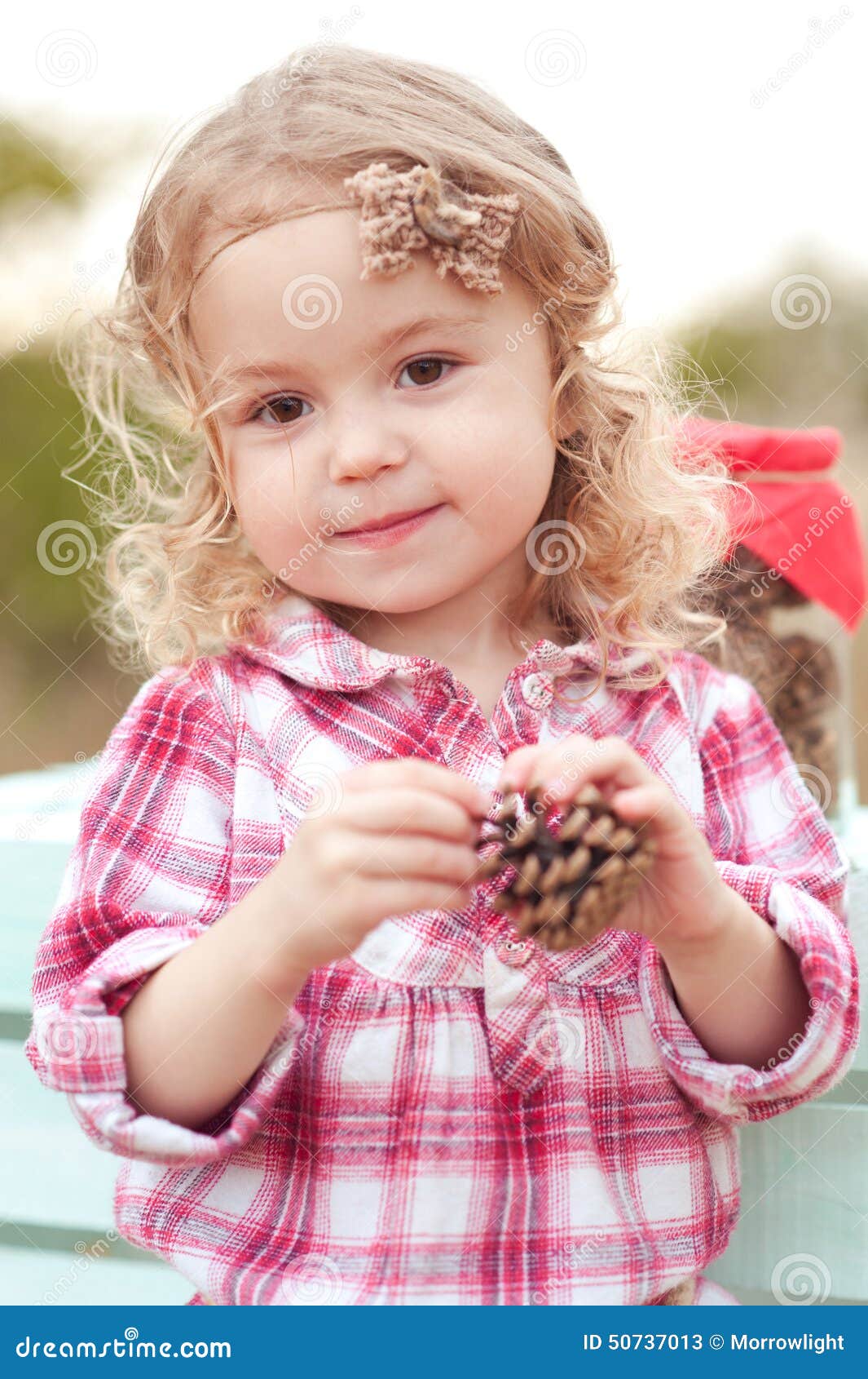 Cute baby girl outdoors stock image. Image of flowers - 50737013