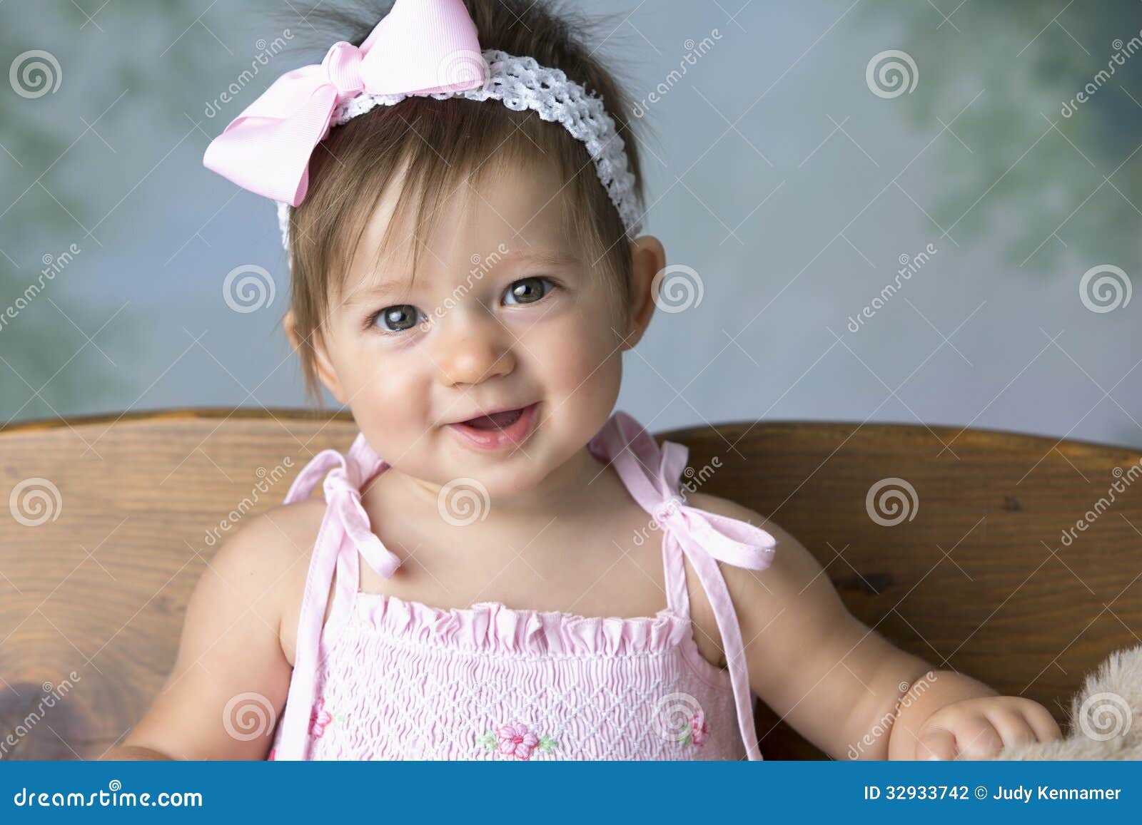 Cute Baby Girl Smiling stock photo. Image of female, happiness ...